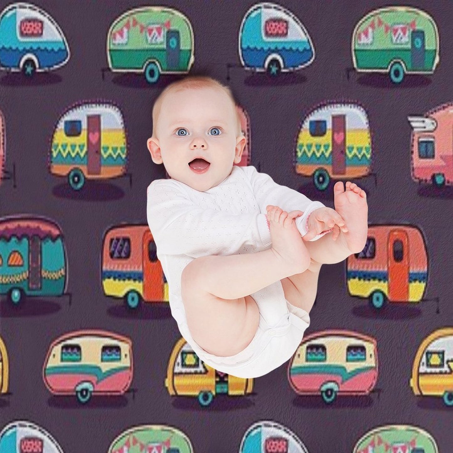 Happy Camper Durable Throw Blanket