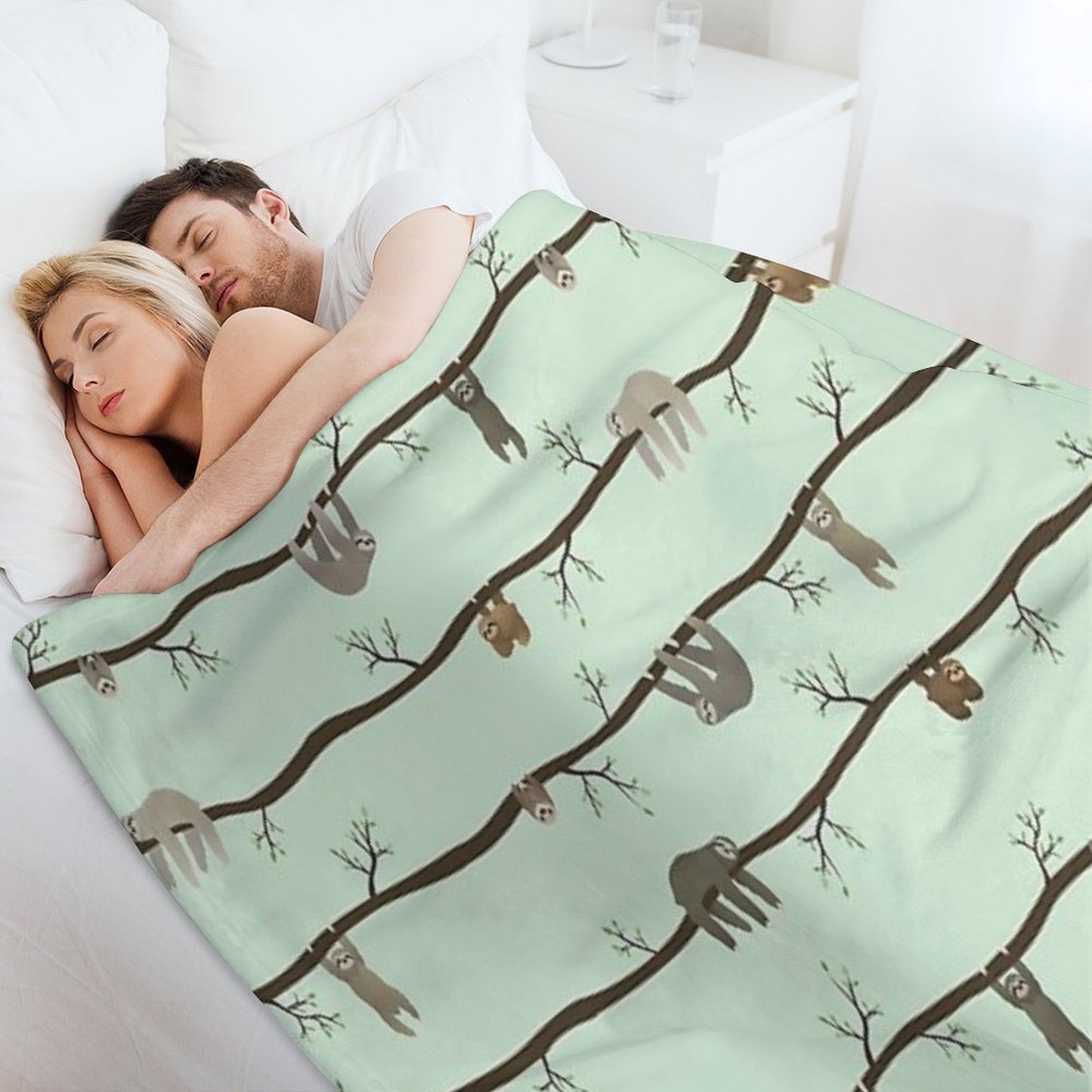 Sloths Plush Throw Blanket