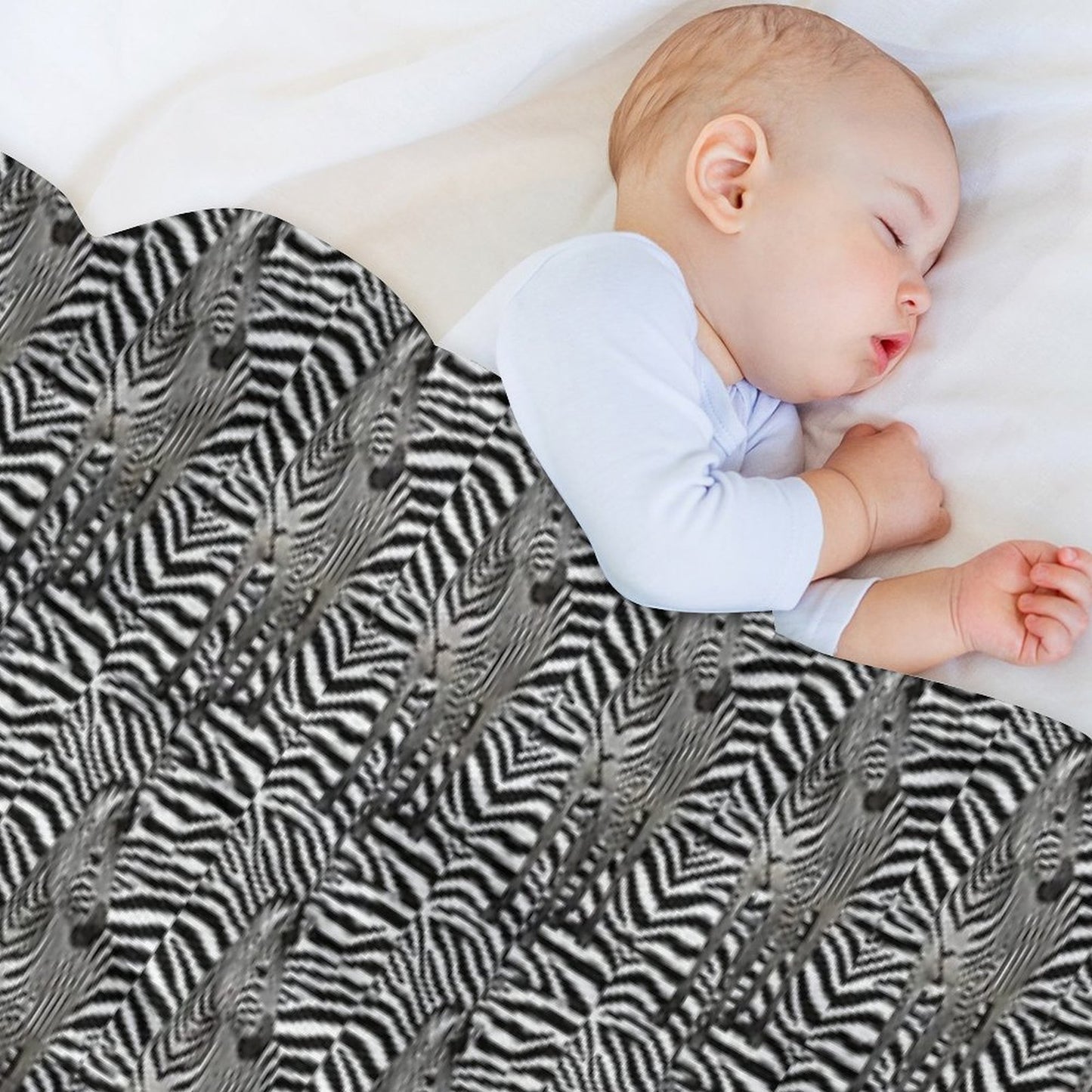 Zebra Stripes Shrink-resistant Throw Blanket