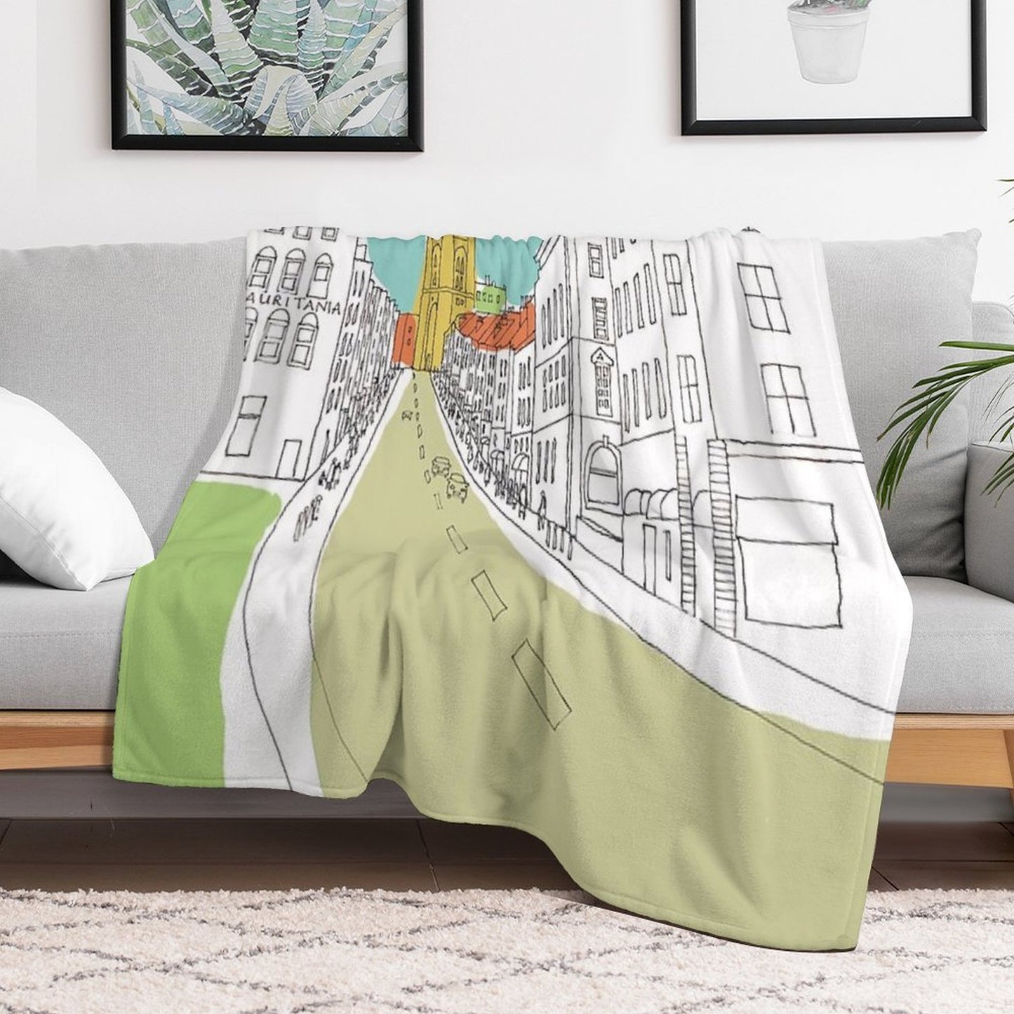 Park Street, Bristol, UK Shrink-resistant Throw Blanket