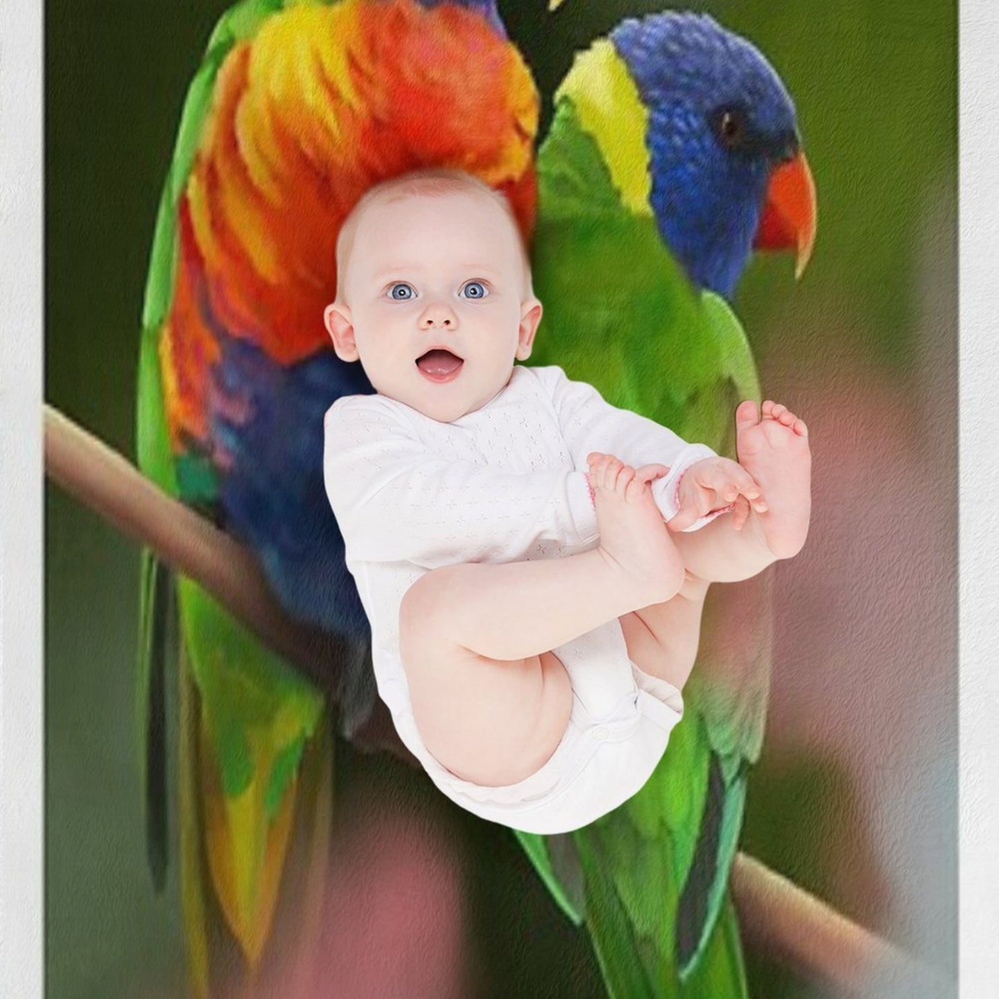 Rainbow Lorikeets All-season Throw Blanket