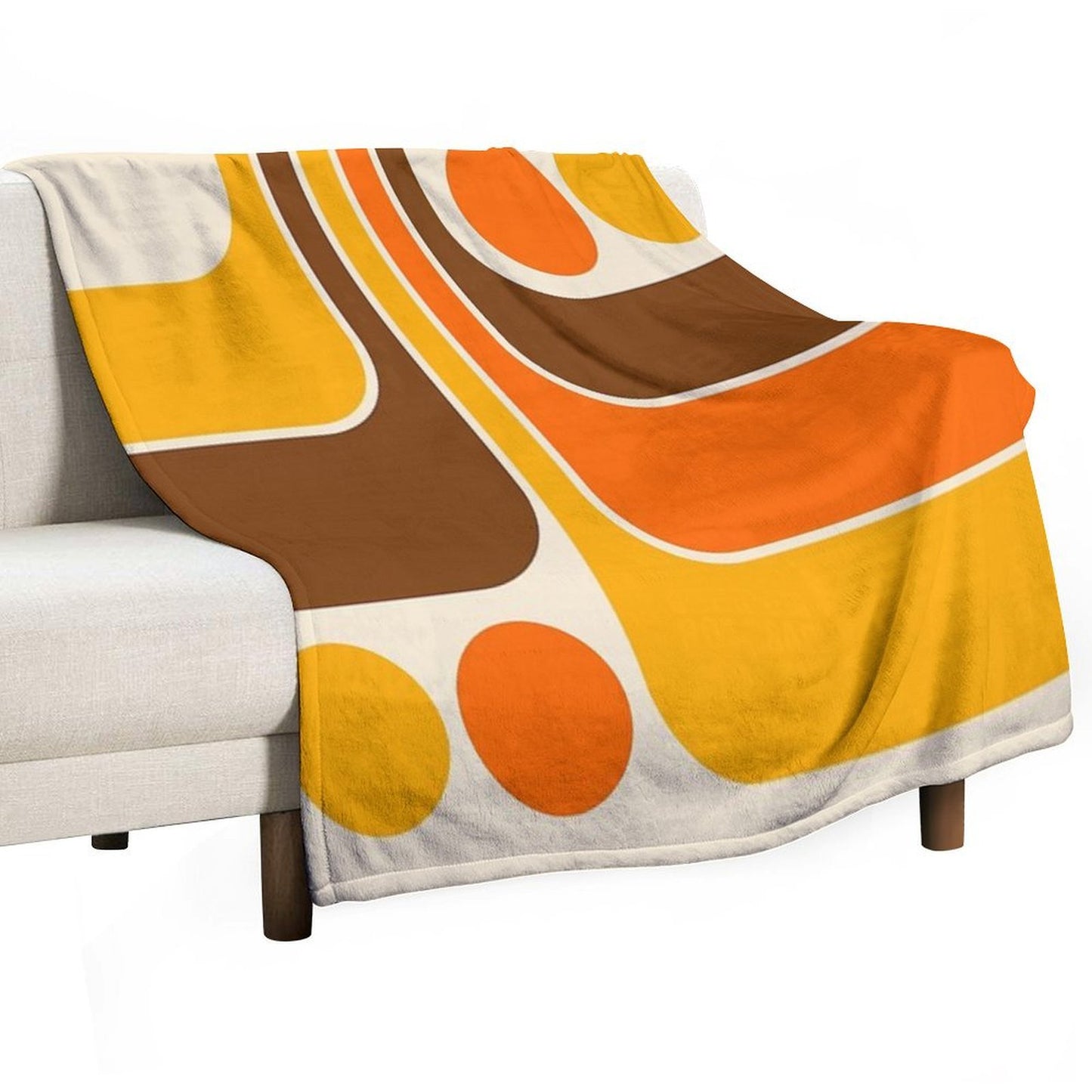 Retro Geometric Design 624 Gift-ready Throw Blanket