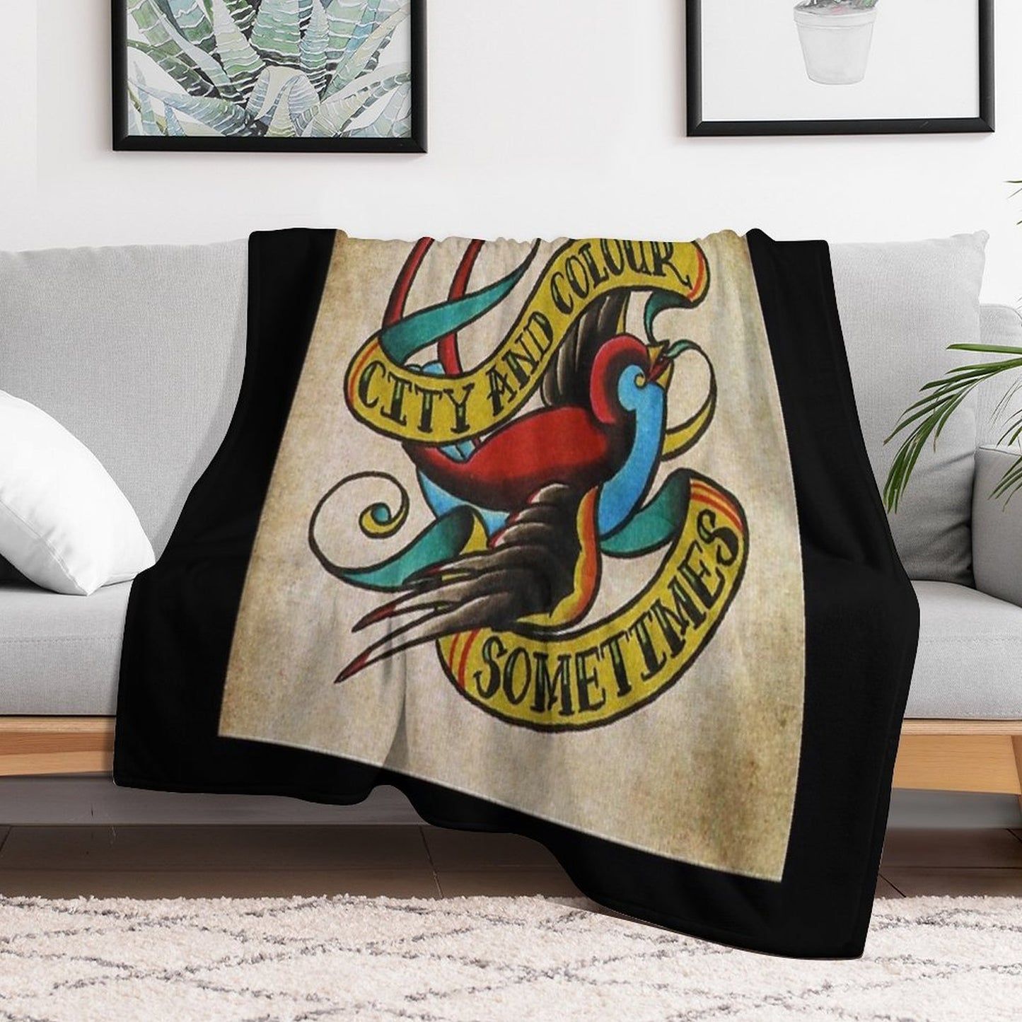 City And Colour Sometimes Machine-washable Throw Blanket