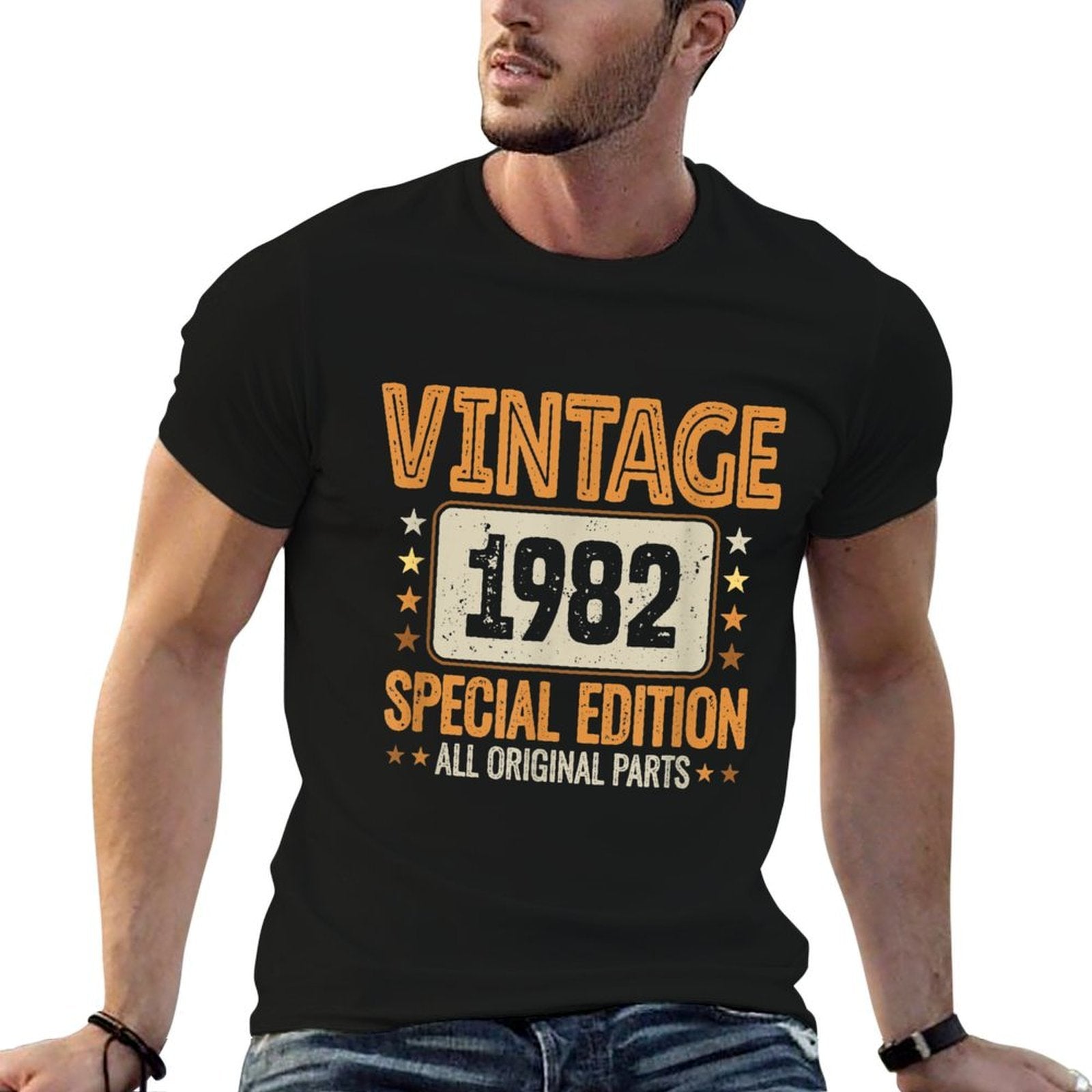 40th Birthday Vintage 1982 Born in 1982 40 Birthday  Slim-fit Cut T-Shirt