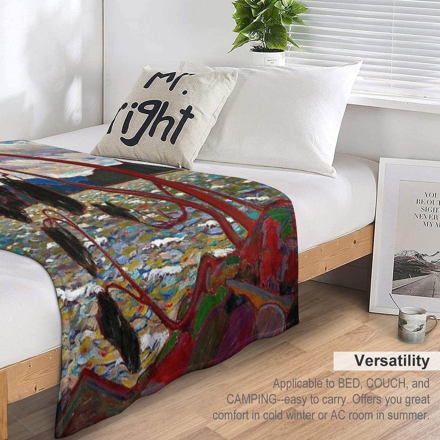 WEST WIND Vintage 1919 Tom Thomson Algonquin Park Art Print Wrinkle-free Throw Blanket
