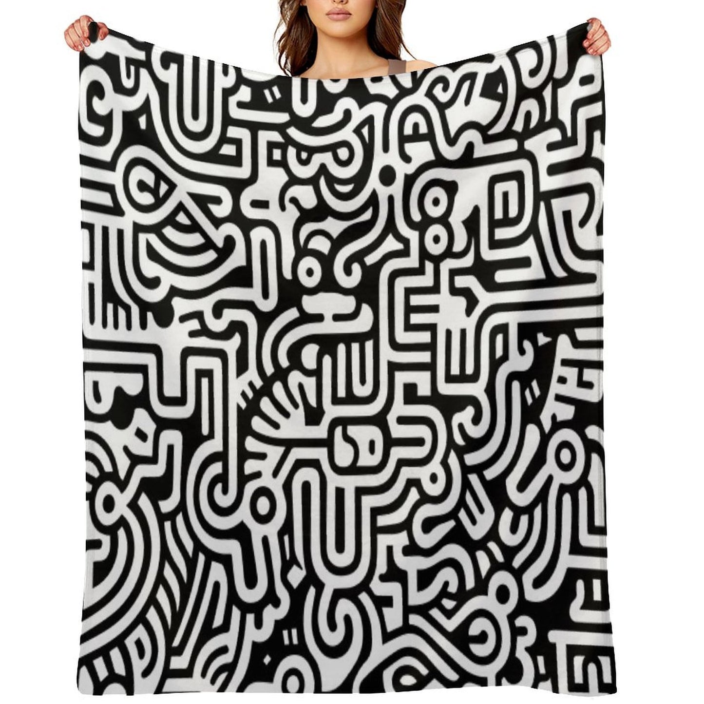 Pop Art Abstract Multi-functional Throw Blanket