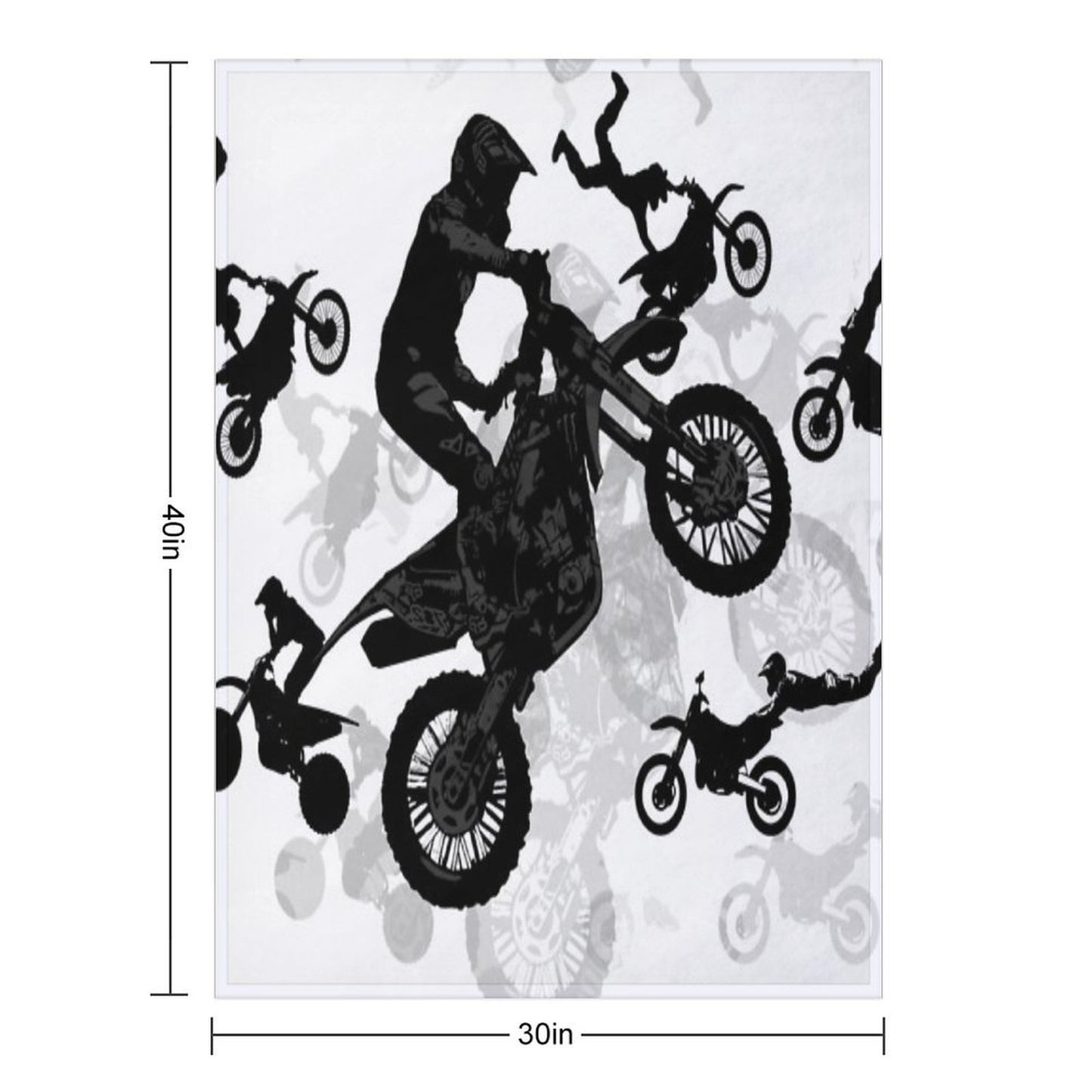 Extreme Stuntmen - Motocross Riders Premium Throw Blanket