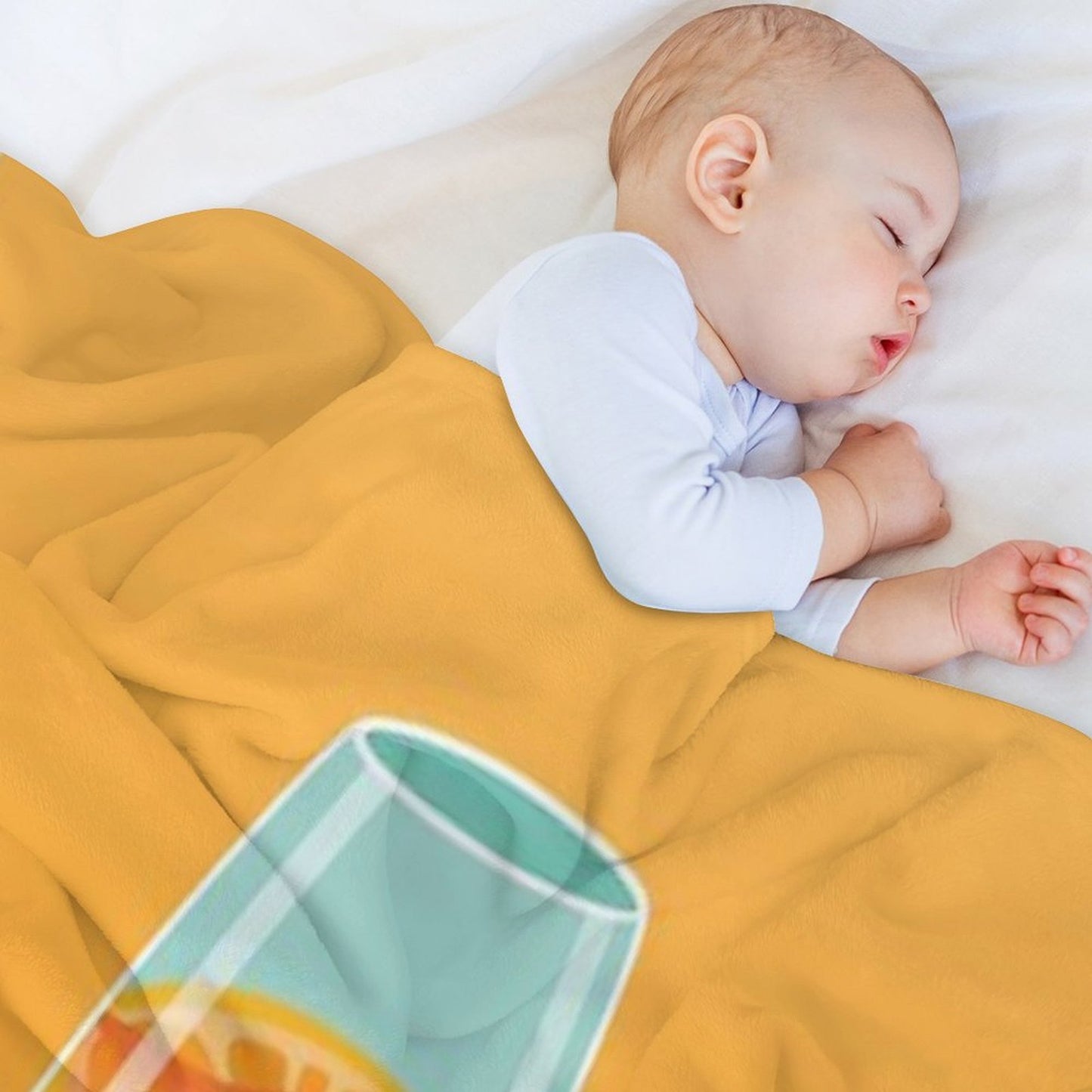 Aperol Spritz Premium Throw Blanket