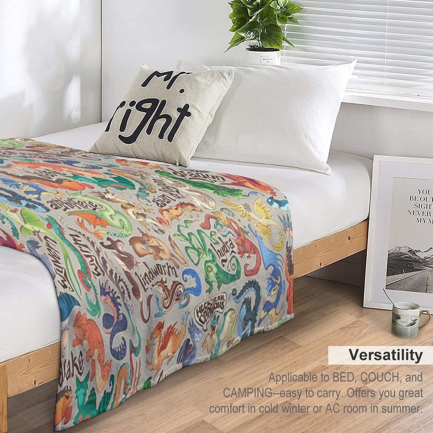 Mini Dragon Compendium Eco-conscious Throw Blanket