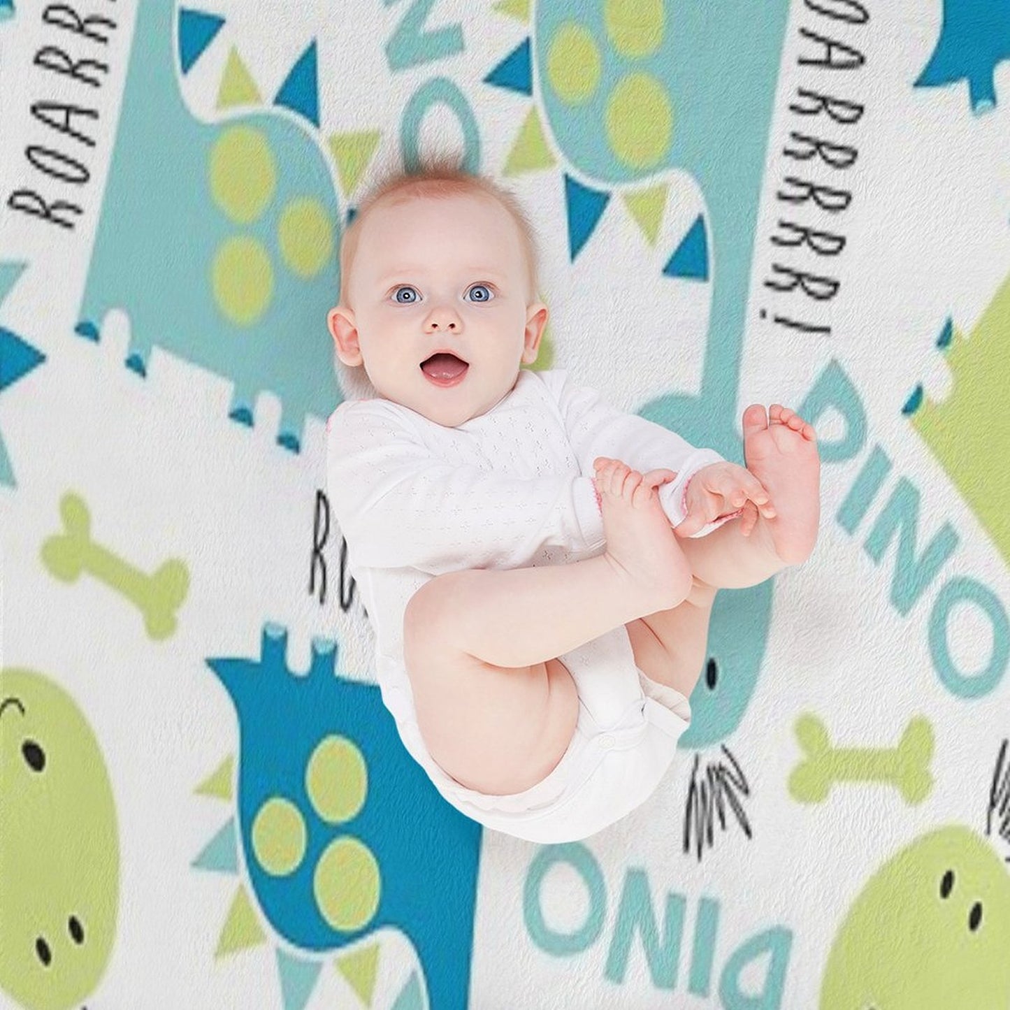 Little Roarrrrrr Dinosaurs Compact Throw Blanket