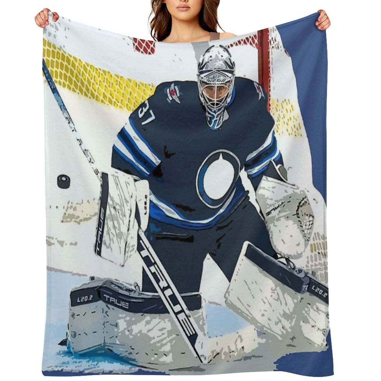 Connor Hellebuyck Versatility Throw Blanket
