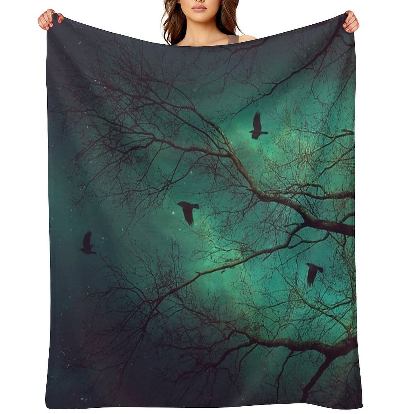 Where Dusk Meets Dawn II Wrinkle-free Throw Blanket