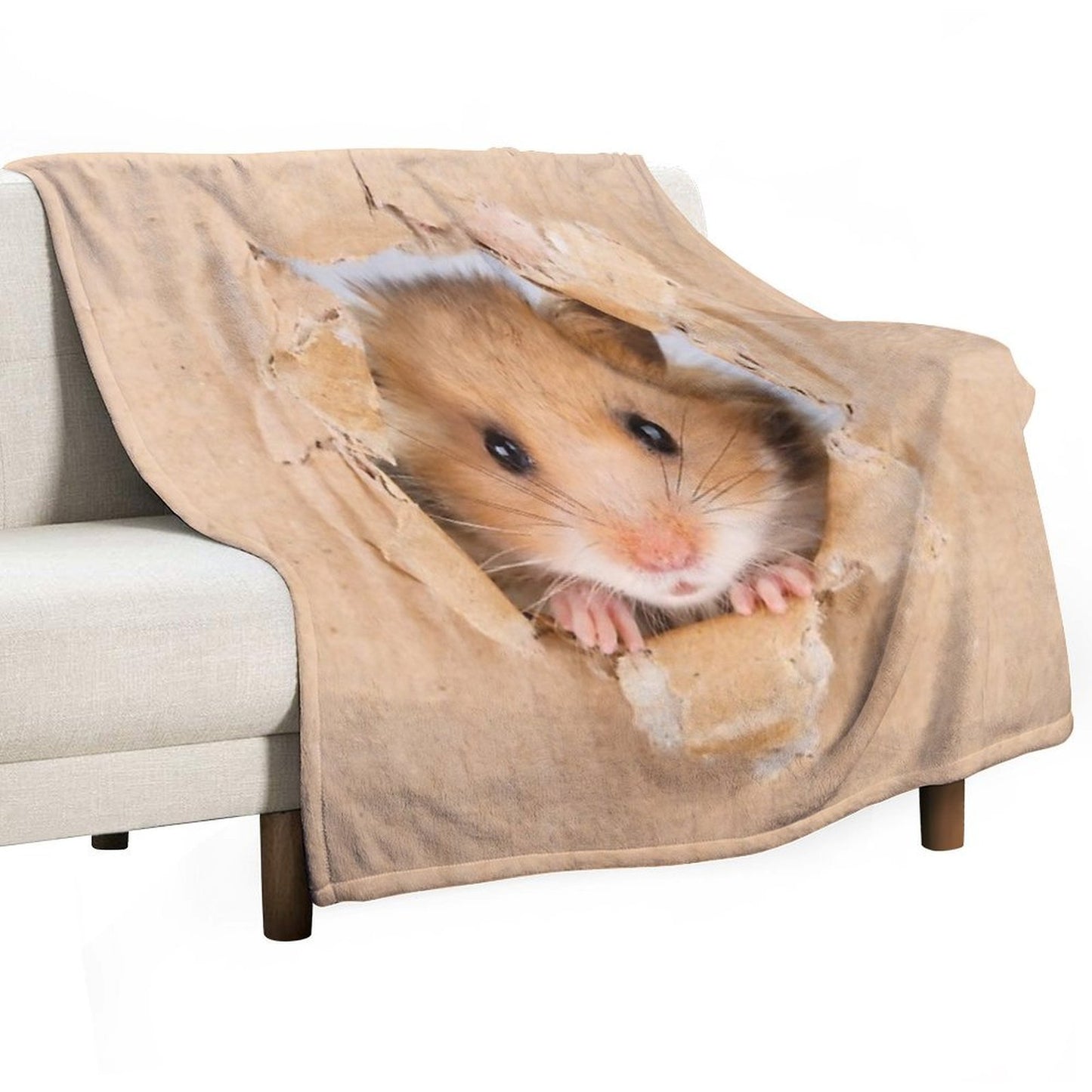 Cute Hamster Multi-functional Throw Blanket