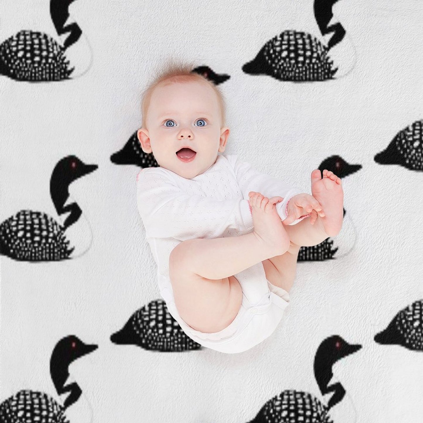 Minnesota Lake Loon Easy Care Throw Blanket
