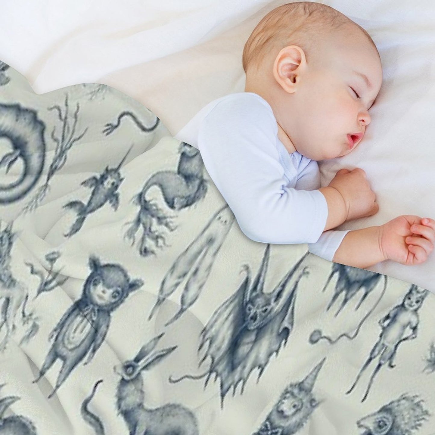 Beings And Creatures Travel-friendly Throw Blanket