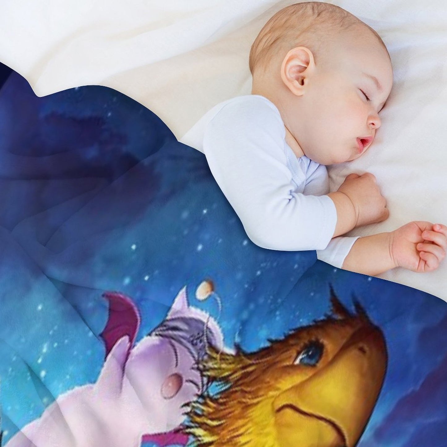 Chocobo & Mogry Easy Care Throw Blanket