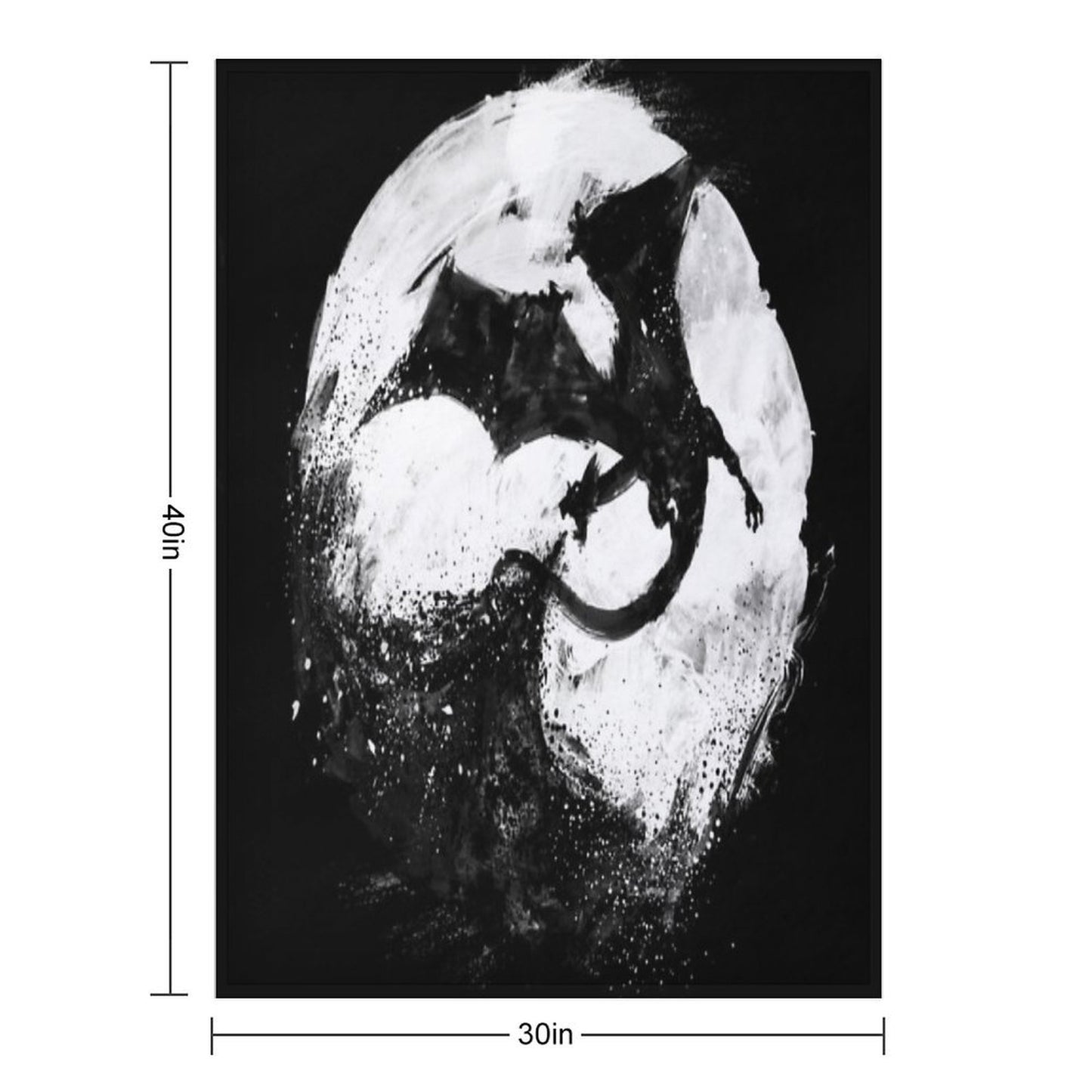 Midnight Desolation Easy Care Throw Blanket
