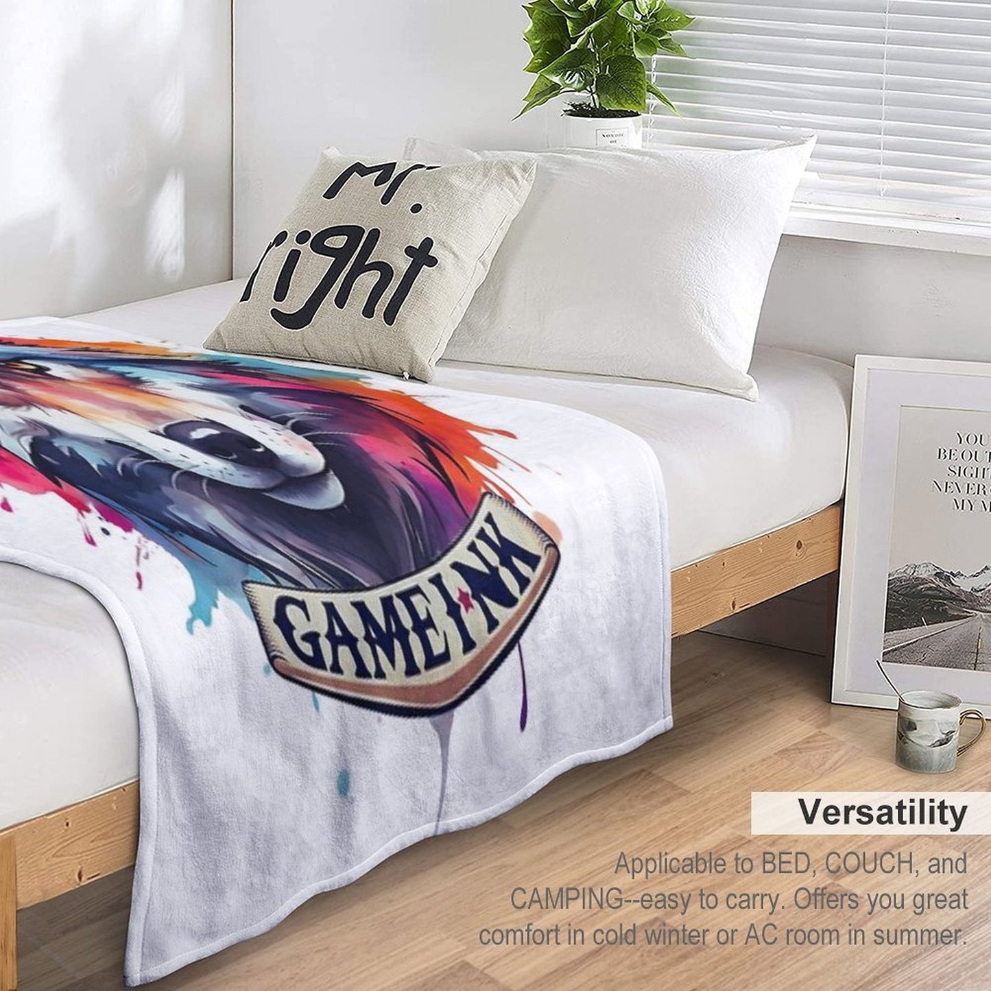 Gameink. Wolf Lightweight Throw Blanket