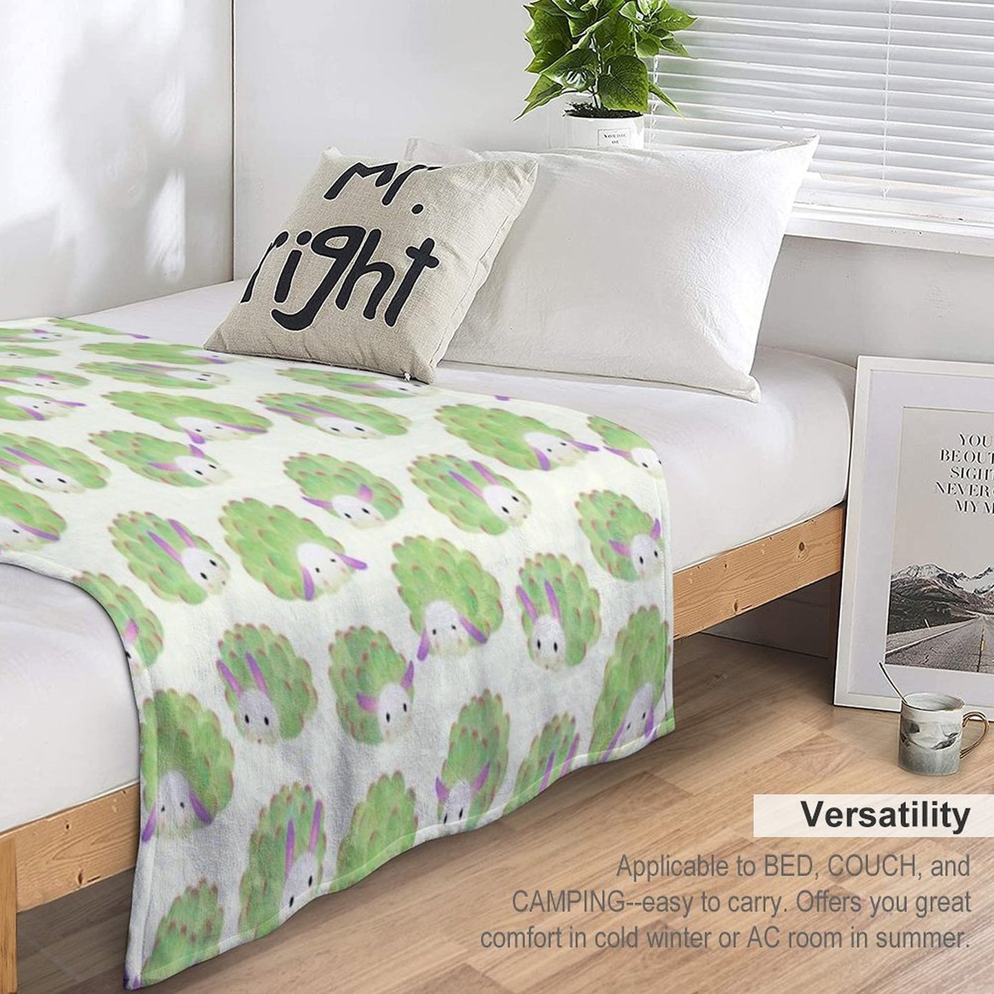 Sea Sheep Plush Throw Blanket