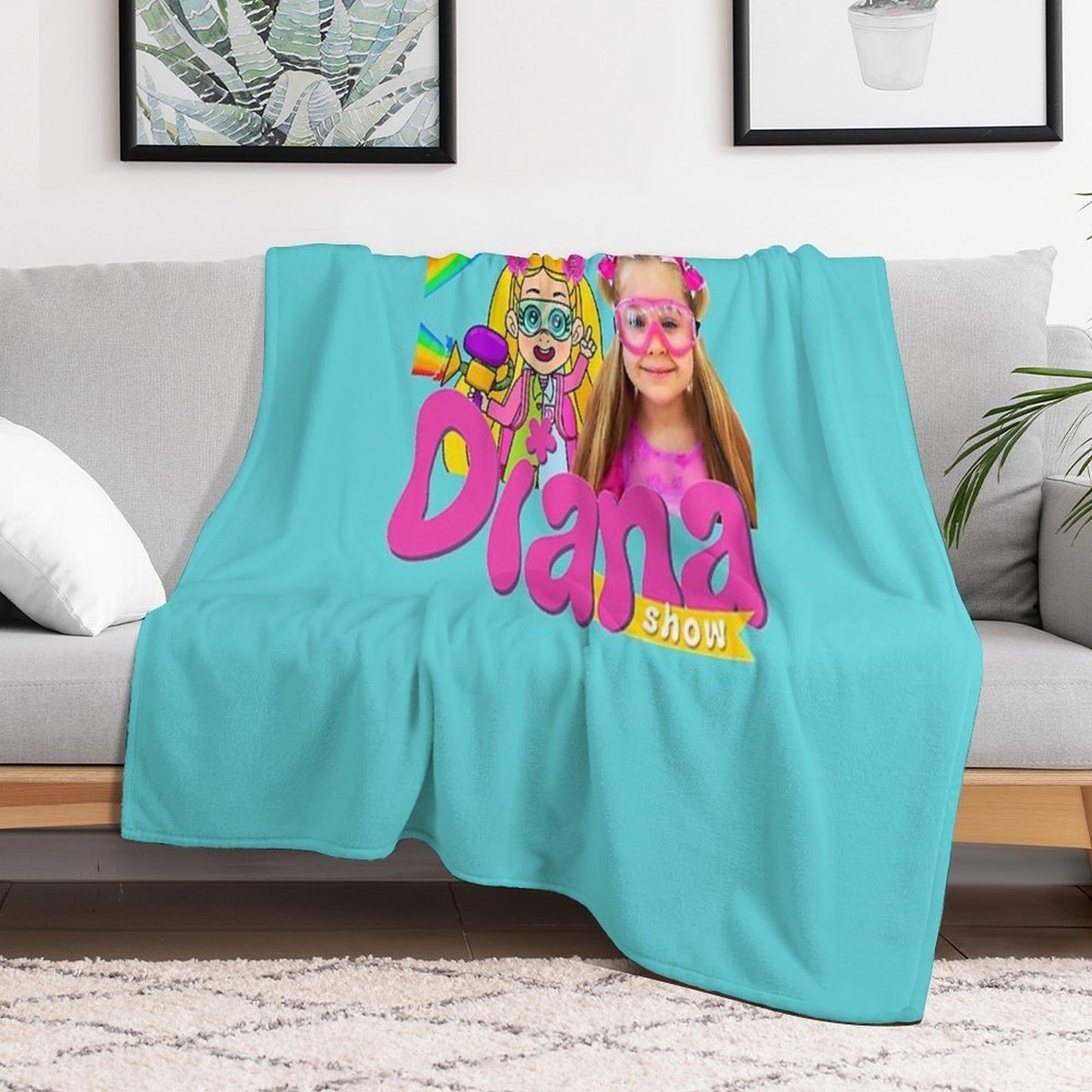 The Kids Diana And Roma Show Wrinkle-free Throw Blanket