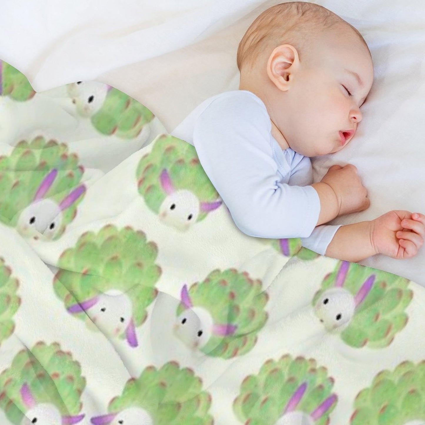 Sea Sheep Plush Throw Blanket