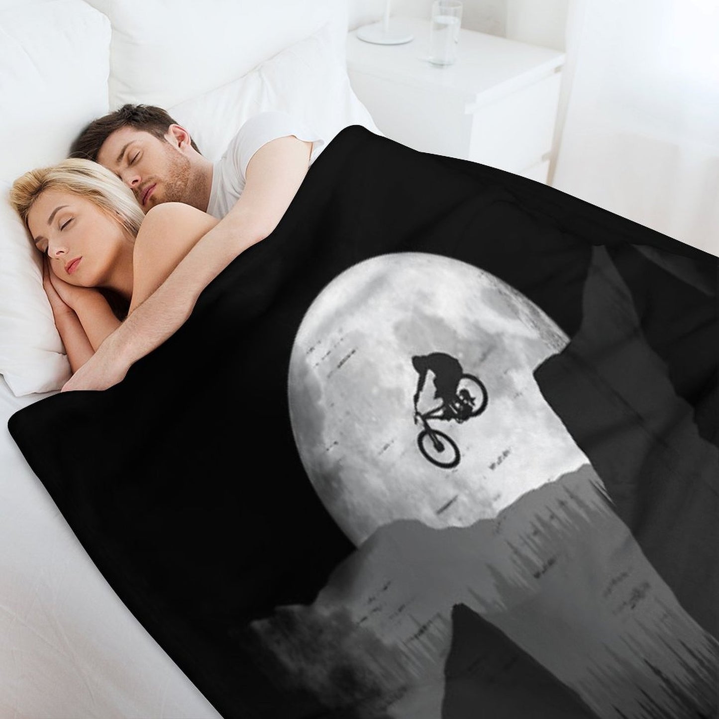 MTB Moon Jump Premium Throw Blanket