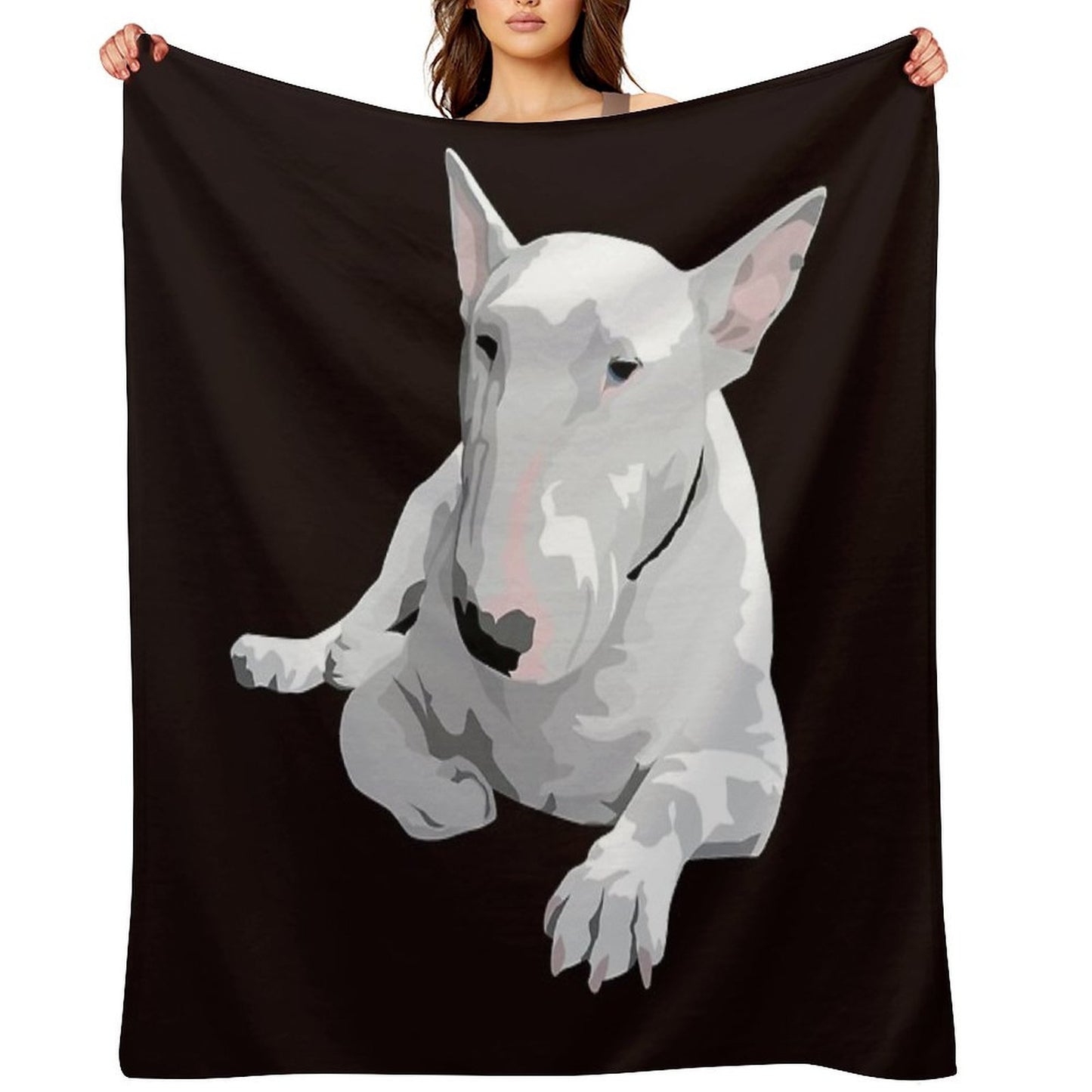 English Bull Terrier All-season Throw Blanket