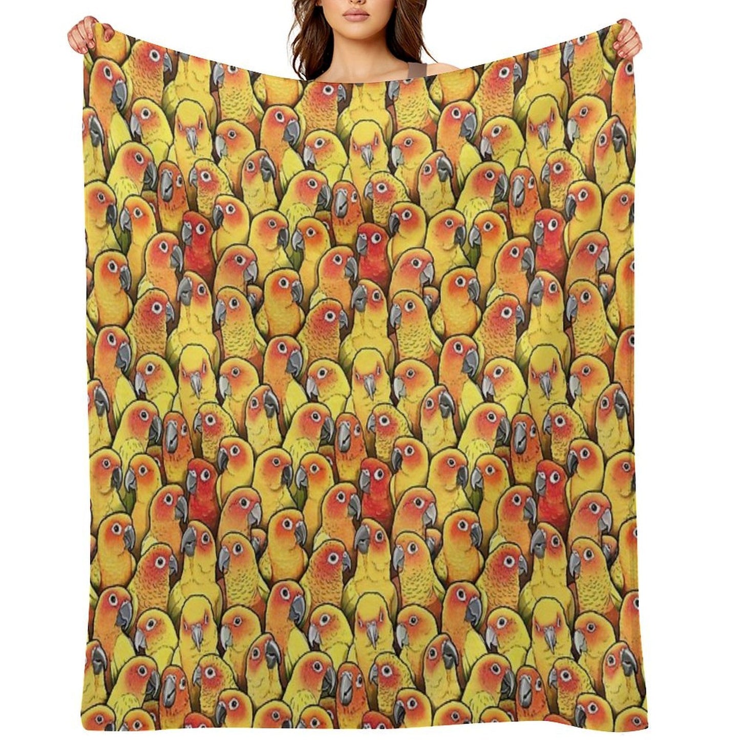 Sun Conures Multi-functional Throw Blanket