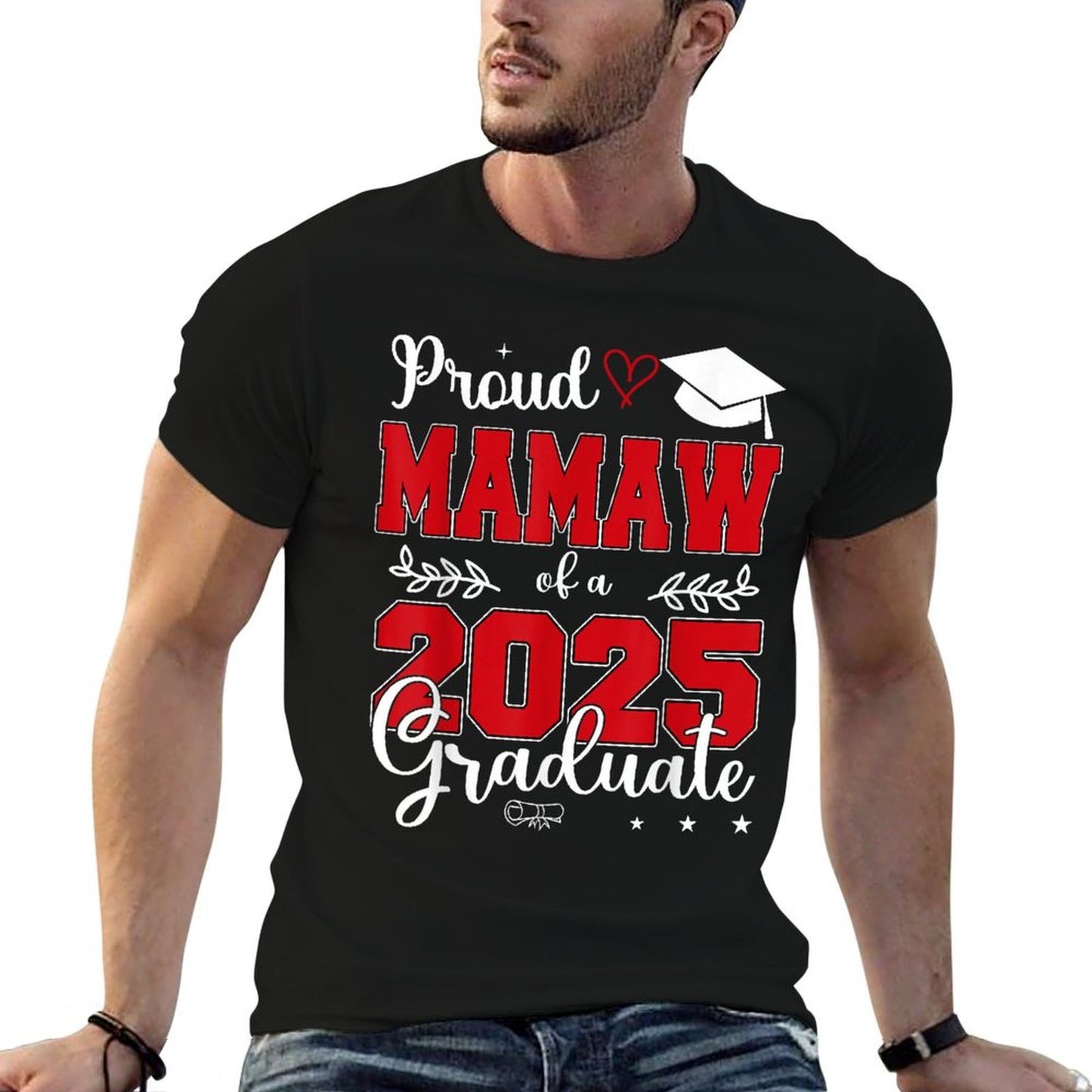 Proud Mamaw of A Class of 2025 Graduate Odor-resistant T-Shirt