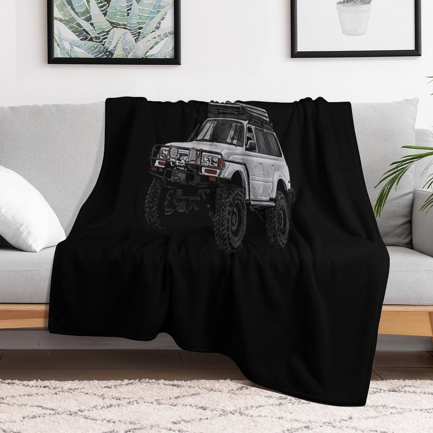 Landcruiser T-ShirtLc80 Yota Quick-dry Throw Blanket