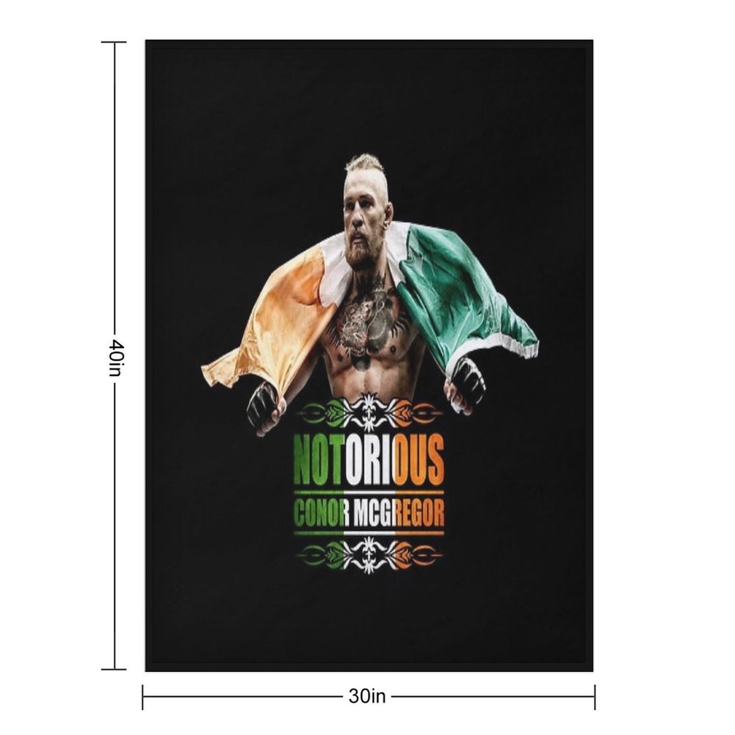 Conor Mcgregor Versatility Throw Blanket