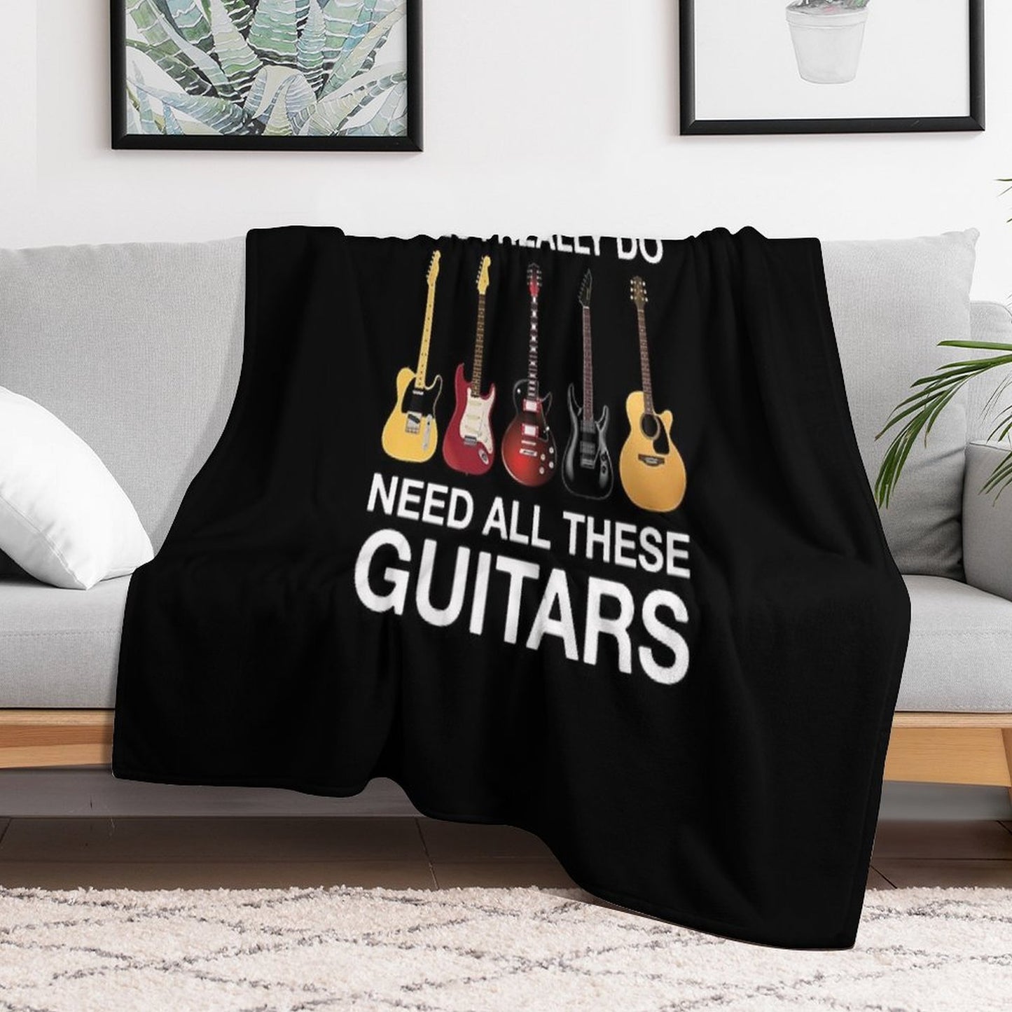 Yes I Really Do Need All These Guitars Comfort Throw Blanket