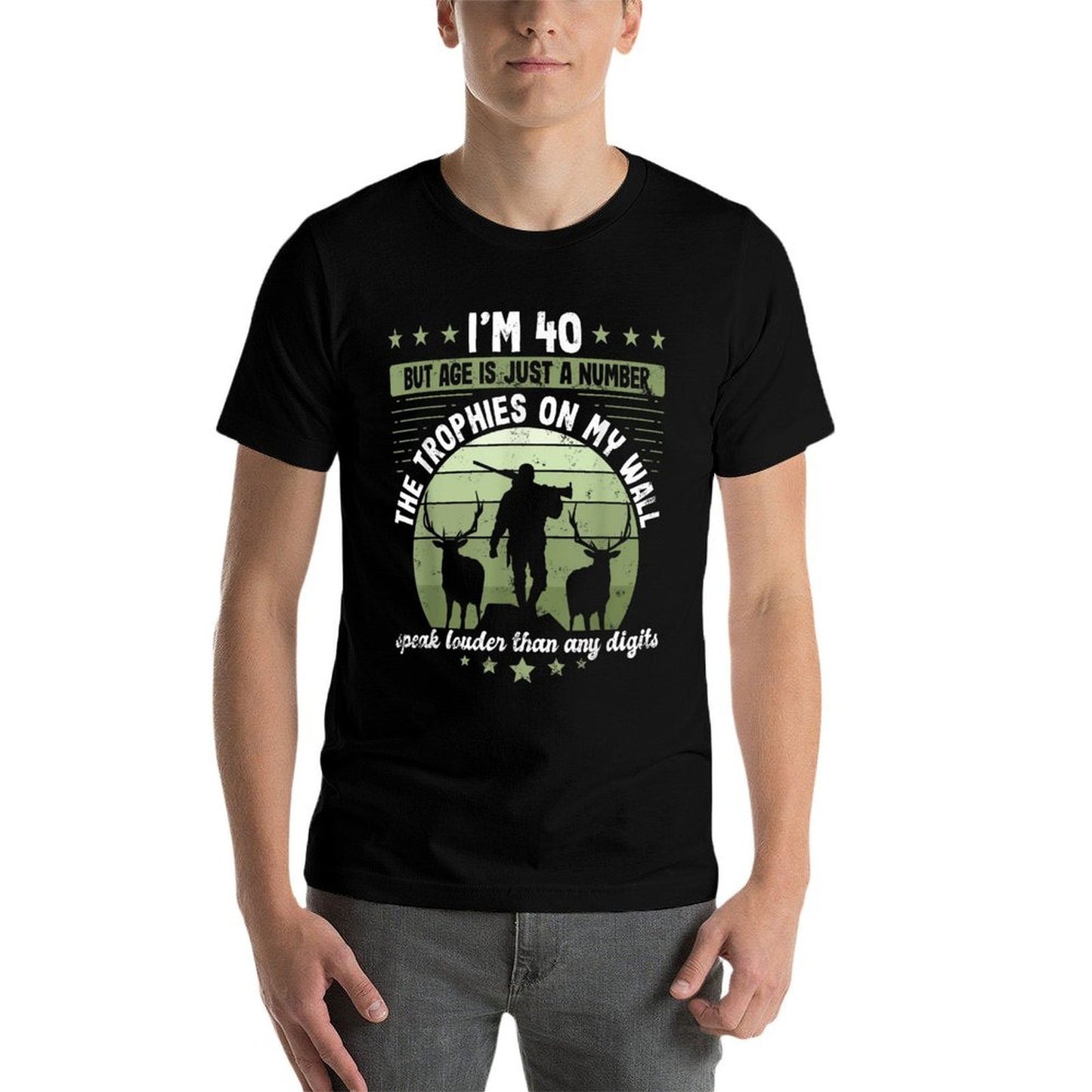 Hunter Birthday 40 Years Old Hunting 40th Birthday Hunter Comfortable T-Shirt
