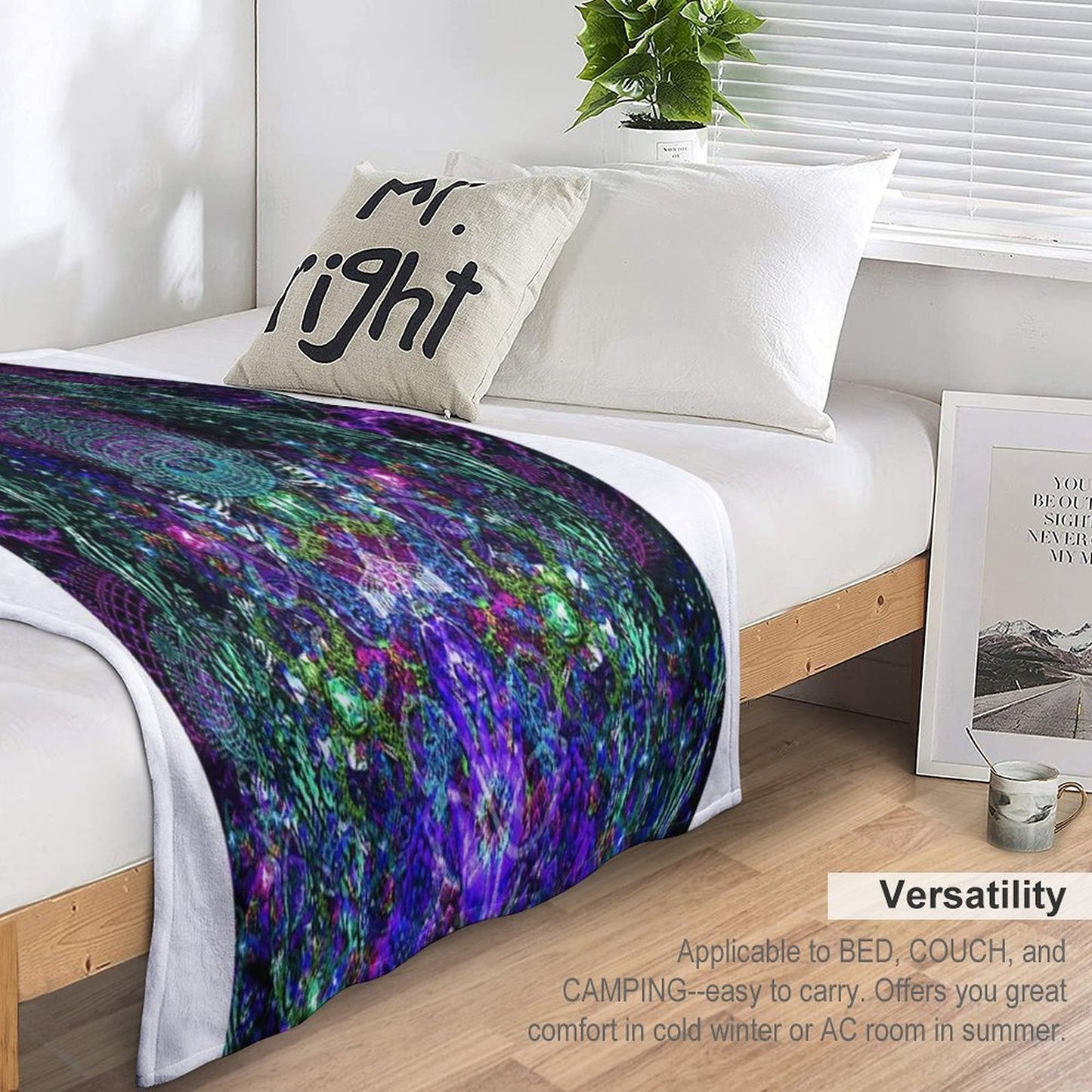 Hands To The Cosmos Wrinkle-free Throw Blanket