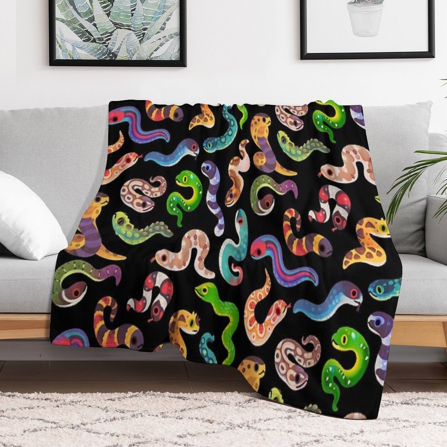 Serpent Day Quick-dry Throw Blanket