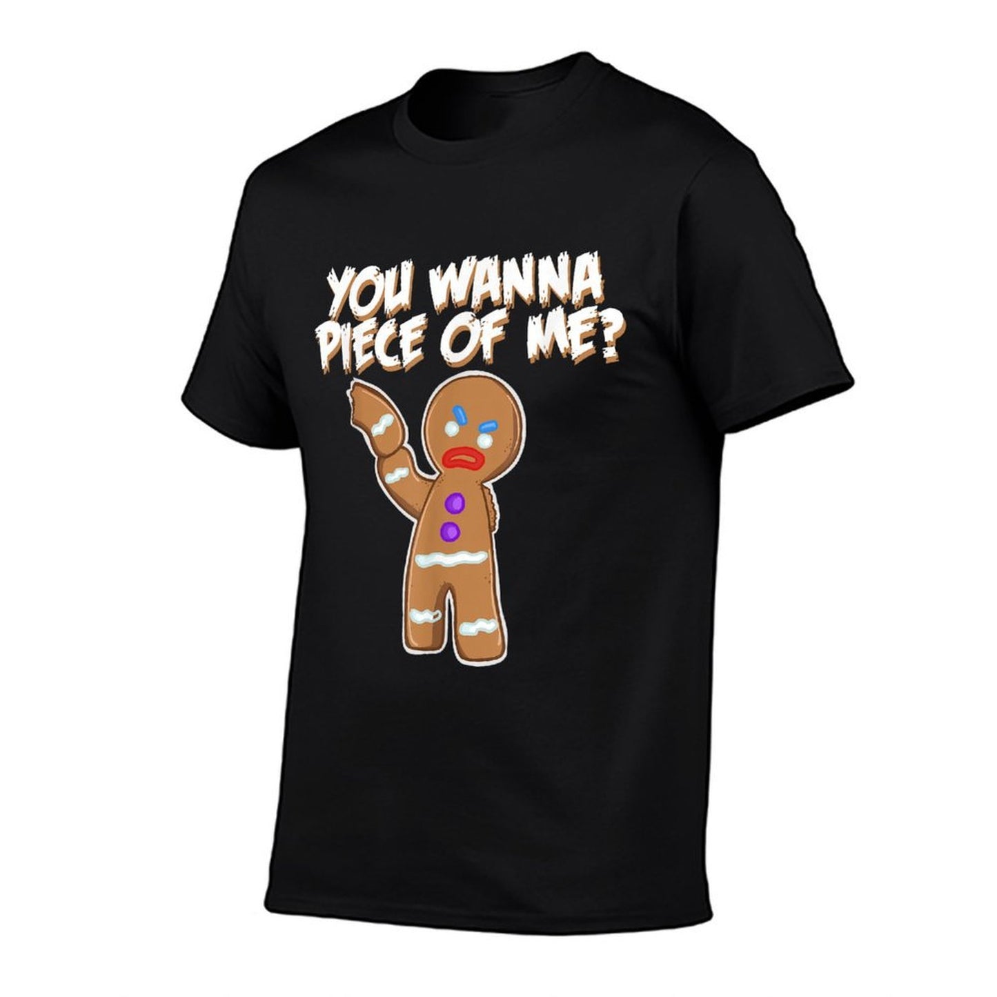 Miftees Christmass You Wanna Piece Of Me Funny Gingerbread Man Odor-resistant T-Shirt