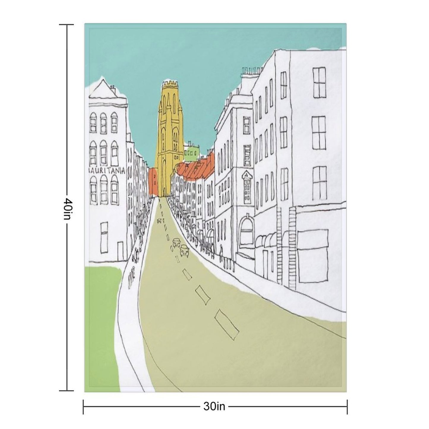 Park Street, Bristol, UK Shrink-resistant Throw Blanket