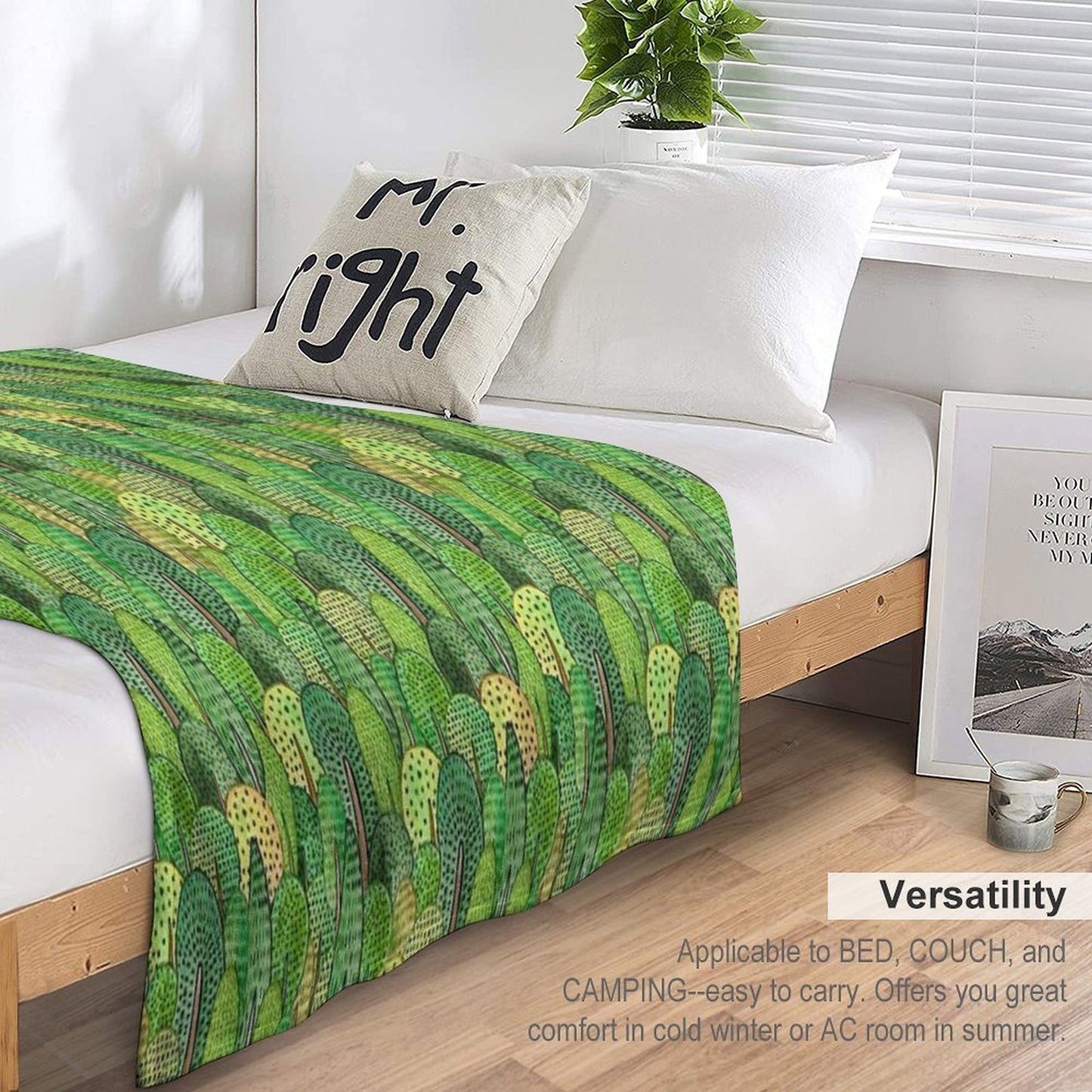 Watercolor Forest Gift-ready Throw Blanket