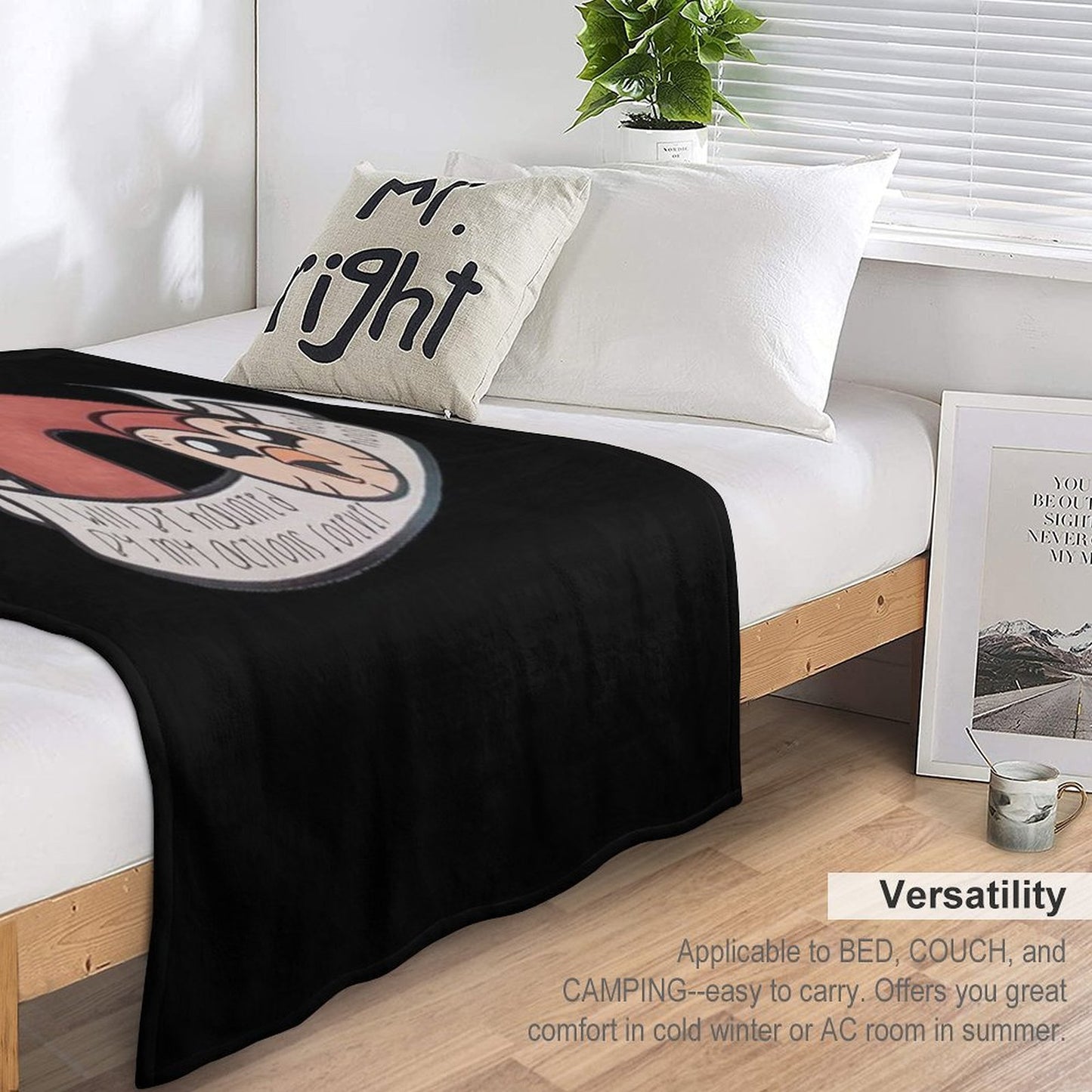 GOOD OWL Perfect Gift Owl House Gift for Fans Wrinkle-free Throw Blanket