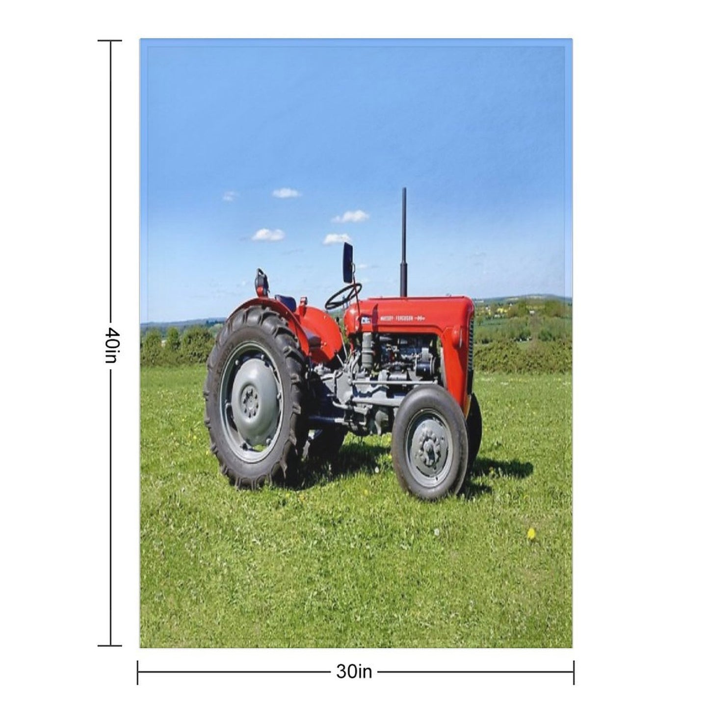Massey Ferguson 35 Tractor Versatility Throw Blanket