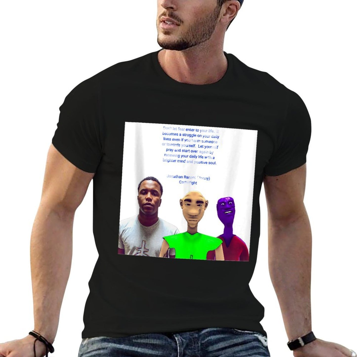 Words of Wisdom Oversized Silhouette T-Shirt