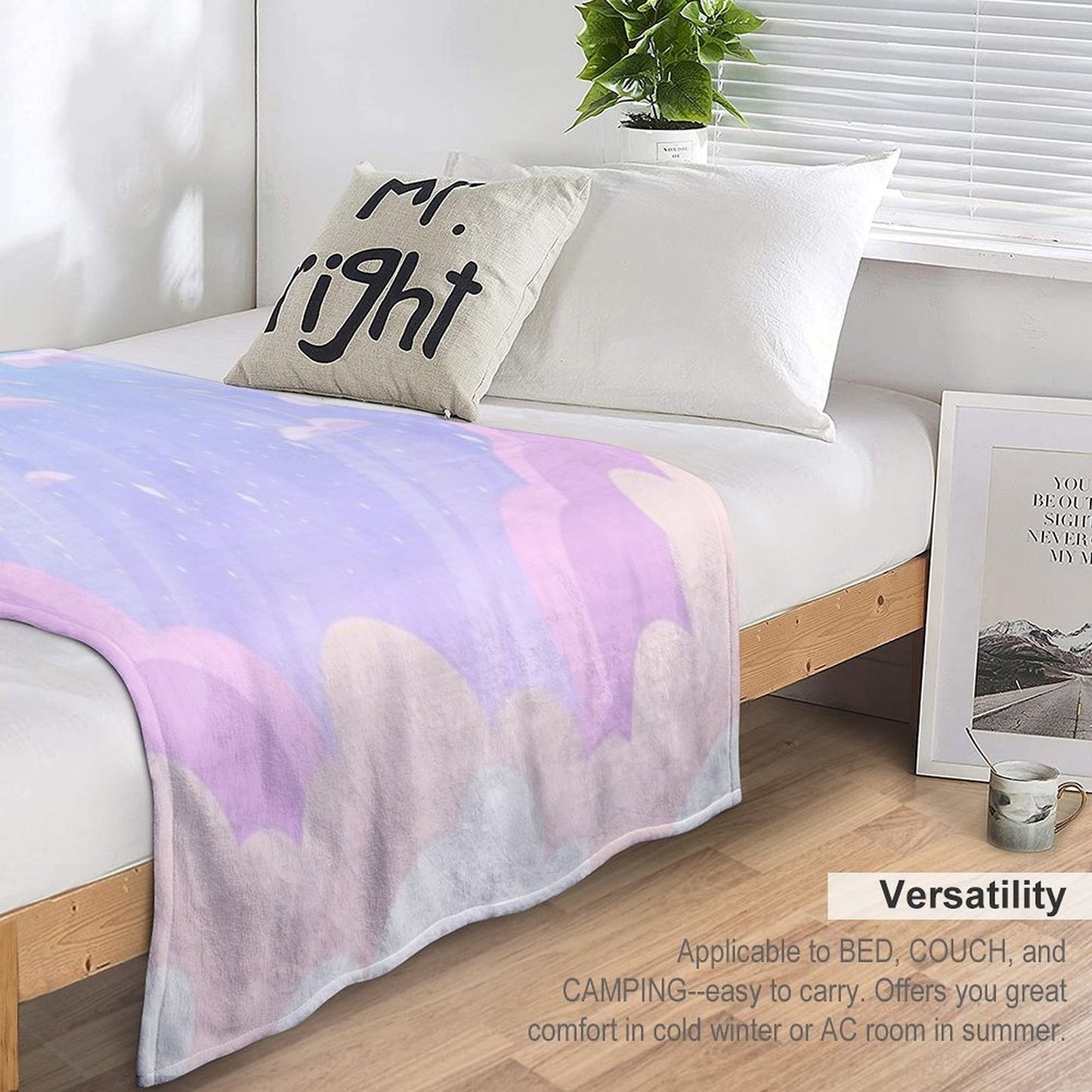 Pastel Heaven Eco-conscious Throw Blanket