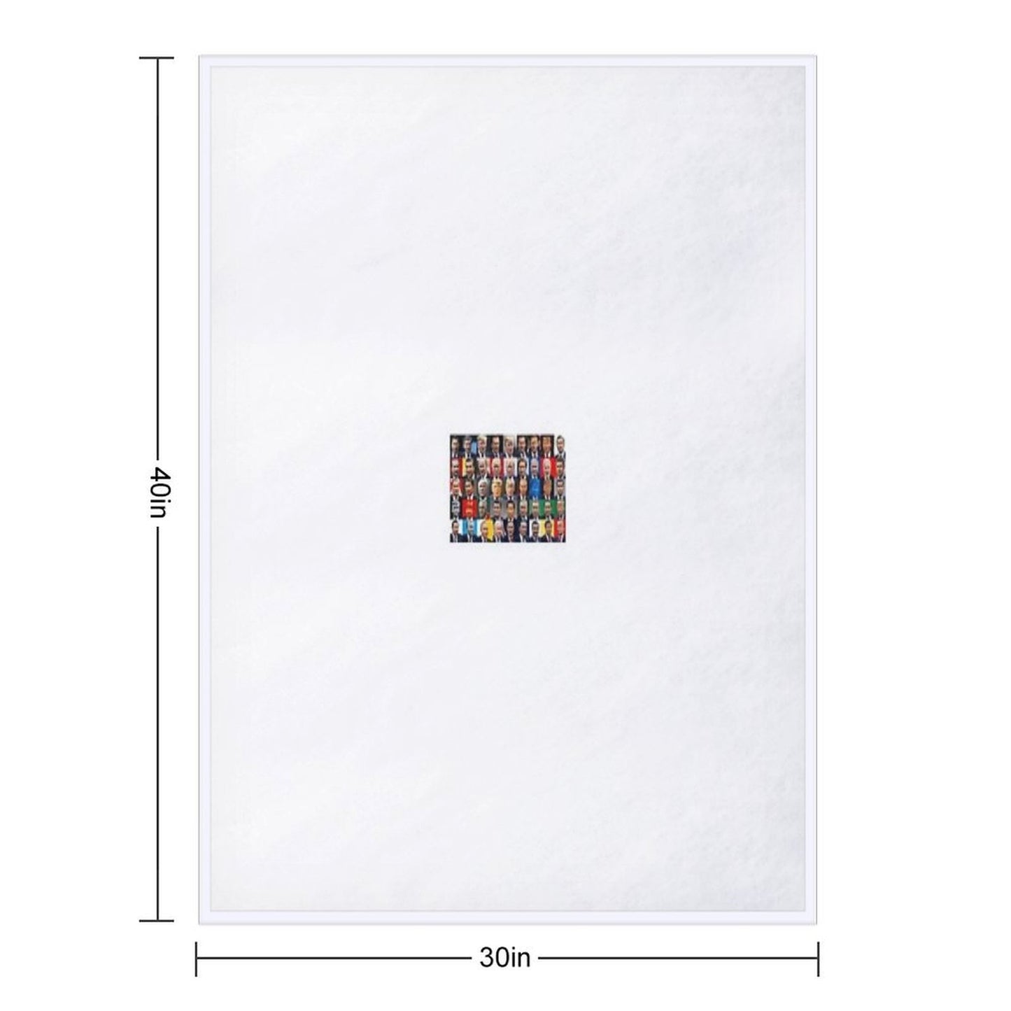World Great Leaders Machine-washable Throw Blanket