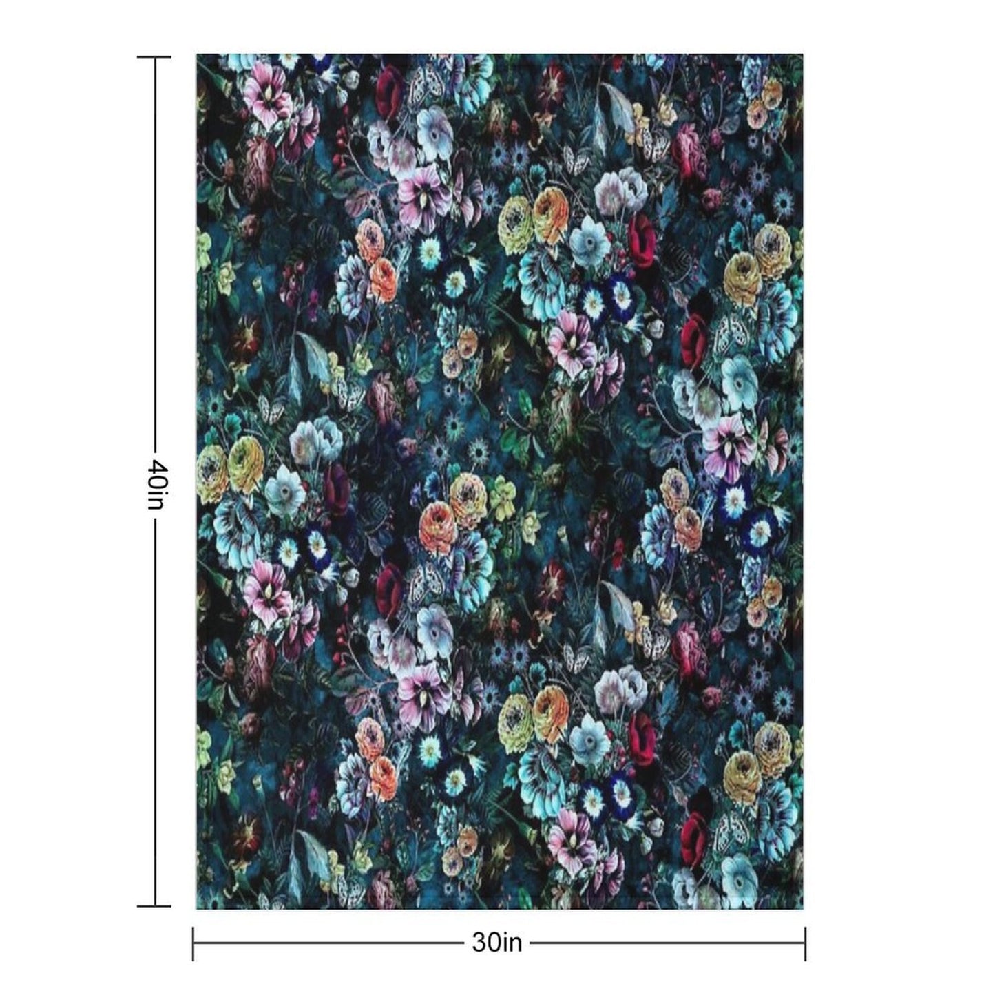Night Garden Premium Throw Blanket