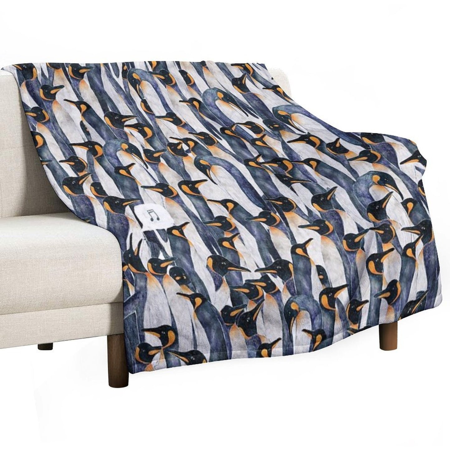 Singing Penguin Durable Throw Blanket