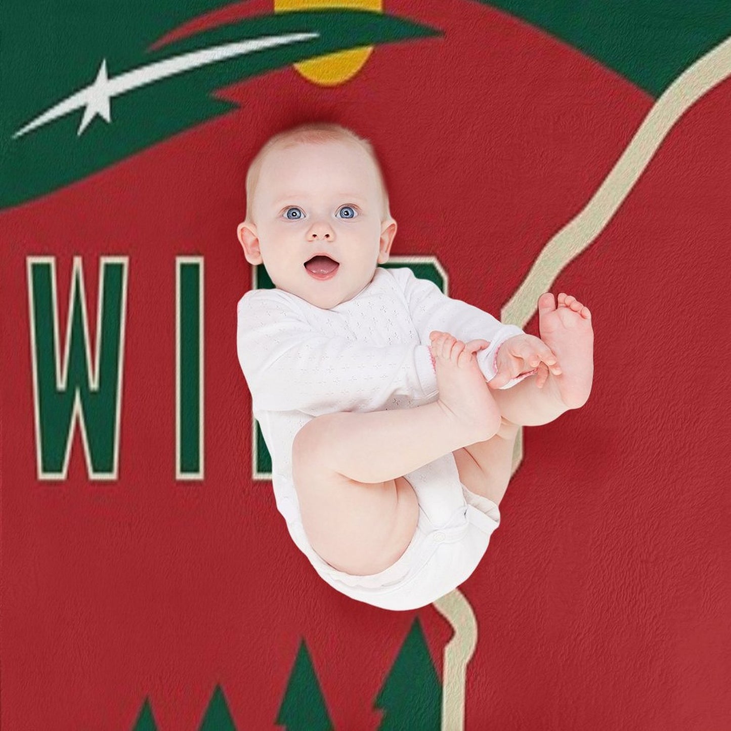 MN Wild Outline Eco-conscious Throw Blanket