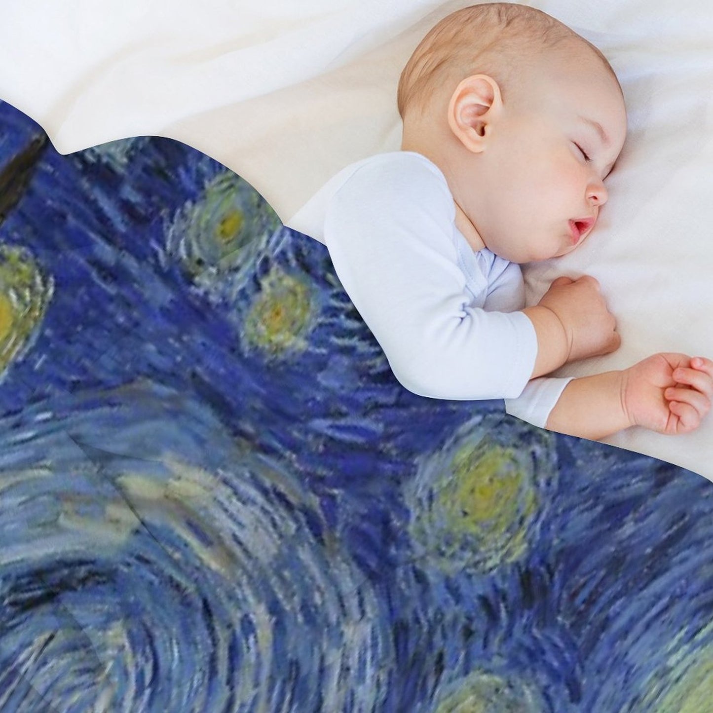 Starry Night (Vincent Van Gogh) Comfort Throw Blanket
