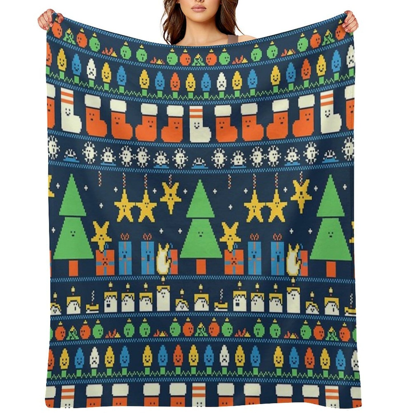 Merry Christmess Multi-functional Throw Blanket