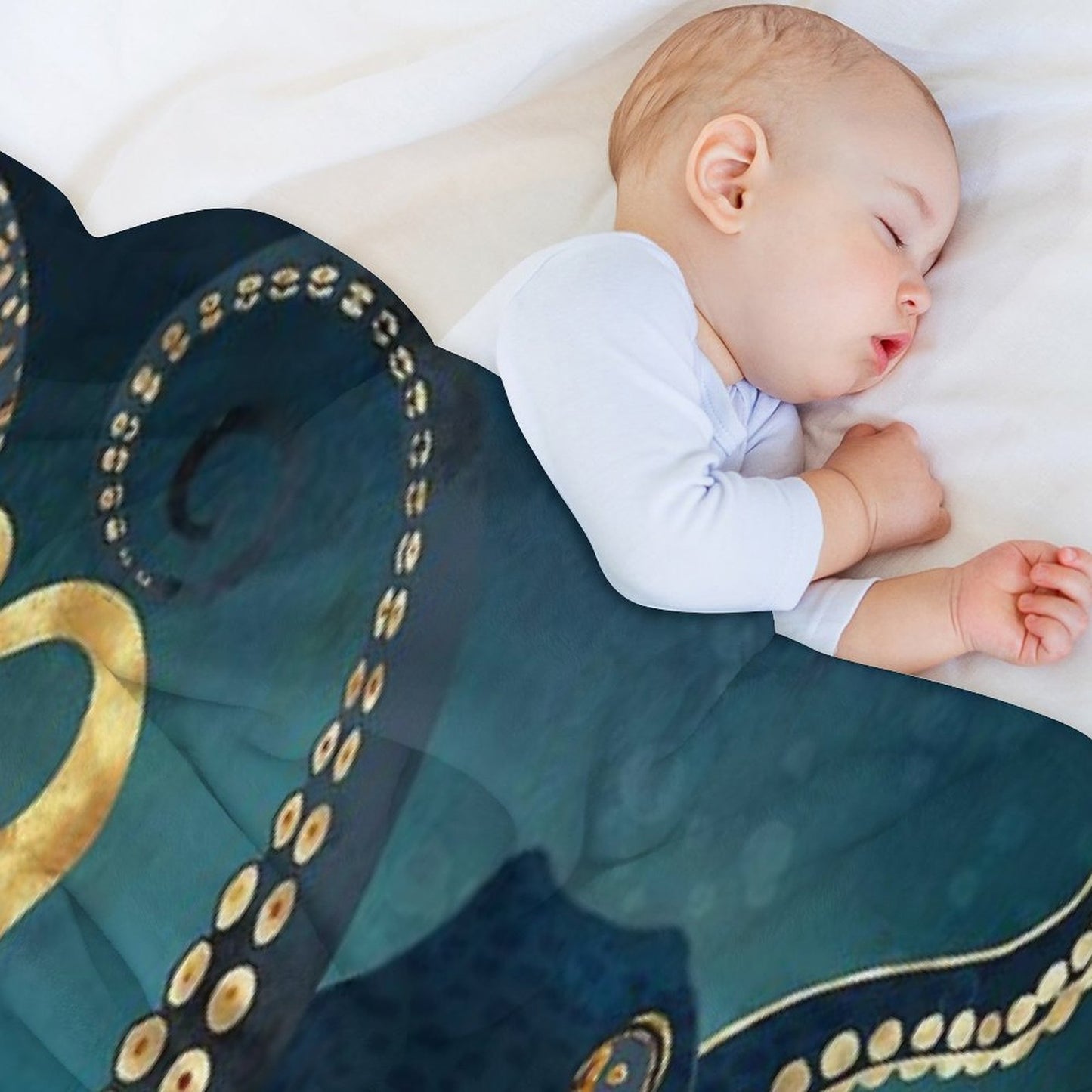 Metallic Octopus IV Gift-ready Throw Blanket