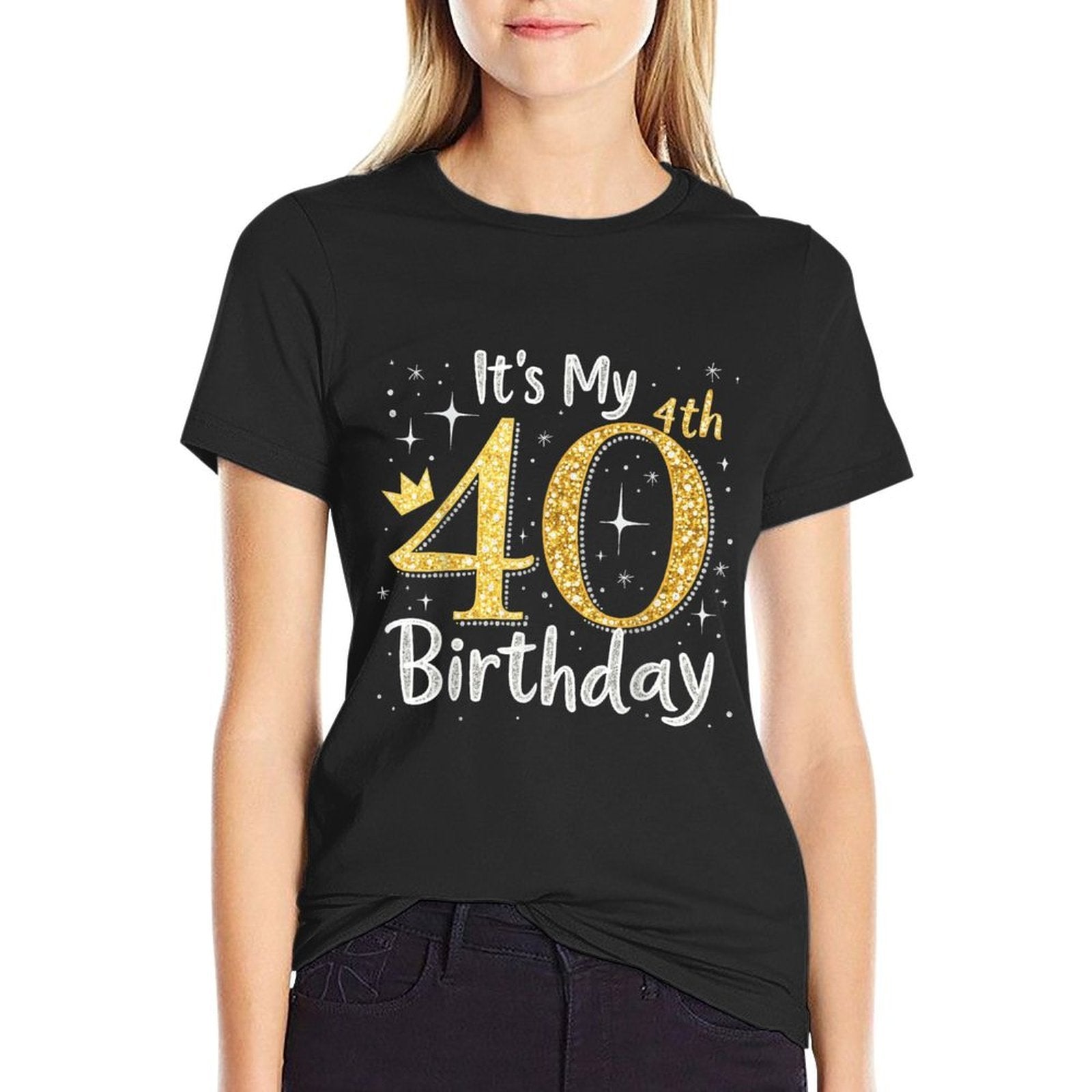 It's My 40th Birthday Queen Women 40 Year Old Diamond Crown  Breathable T-Shirt